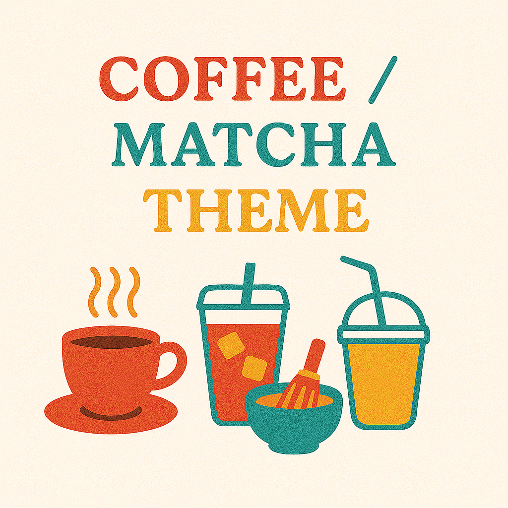 Coffee/Matcha/bolboa