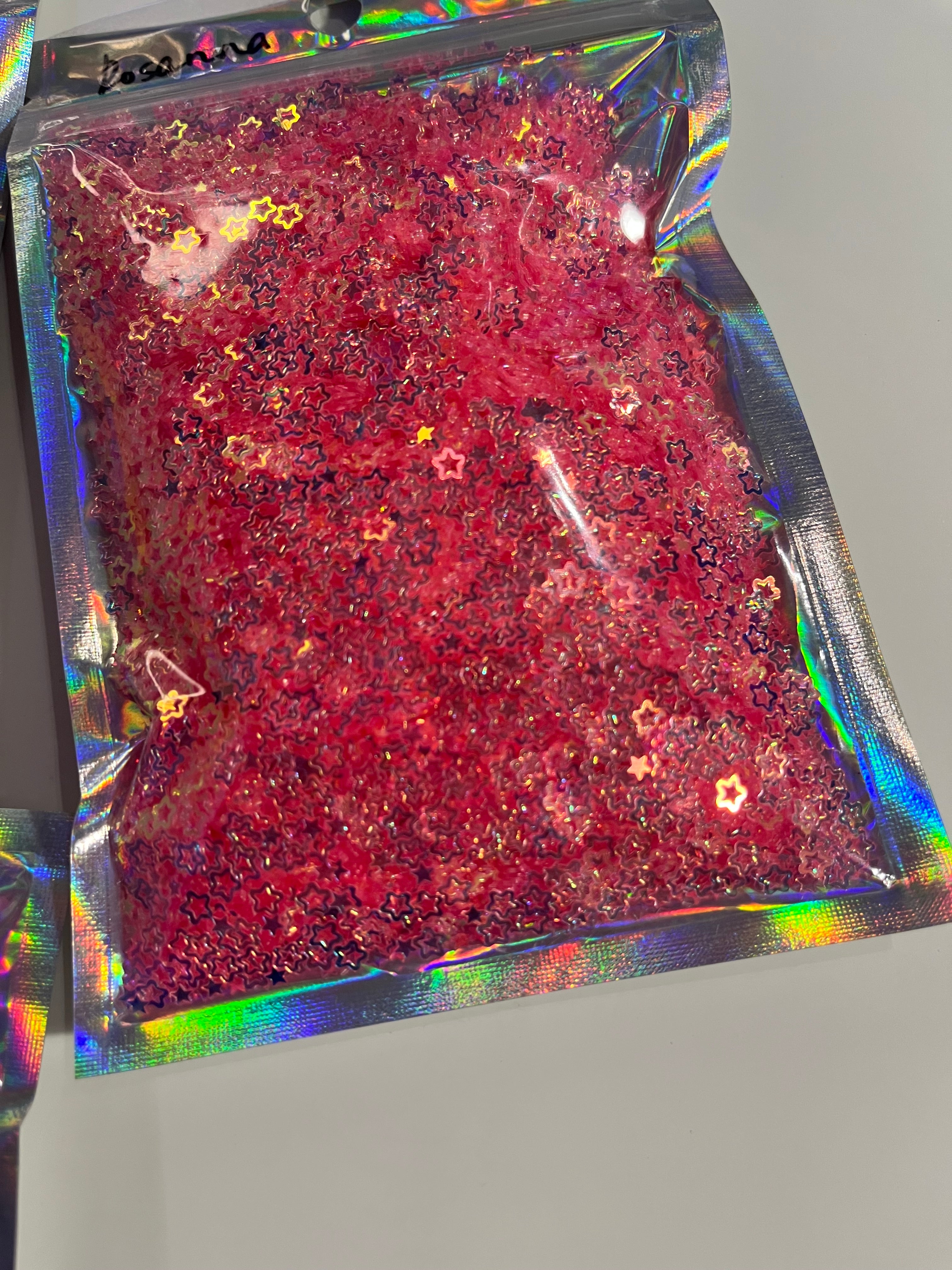 Star pink glitter