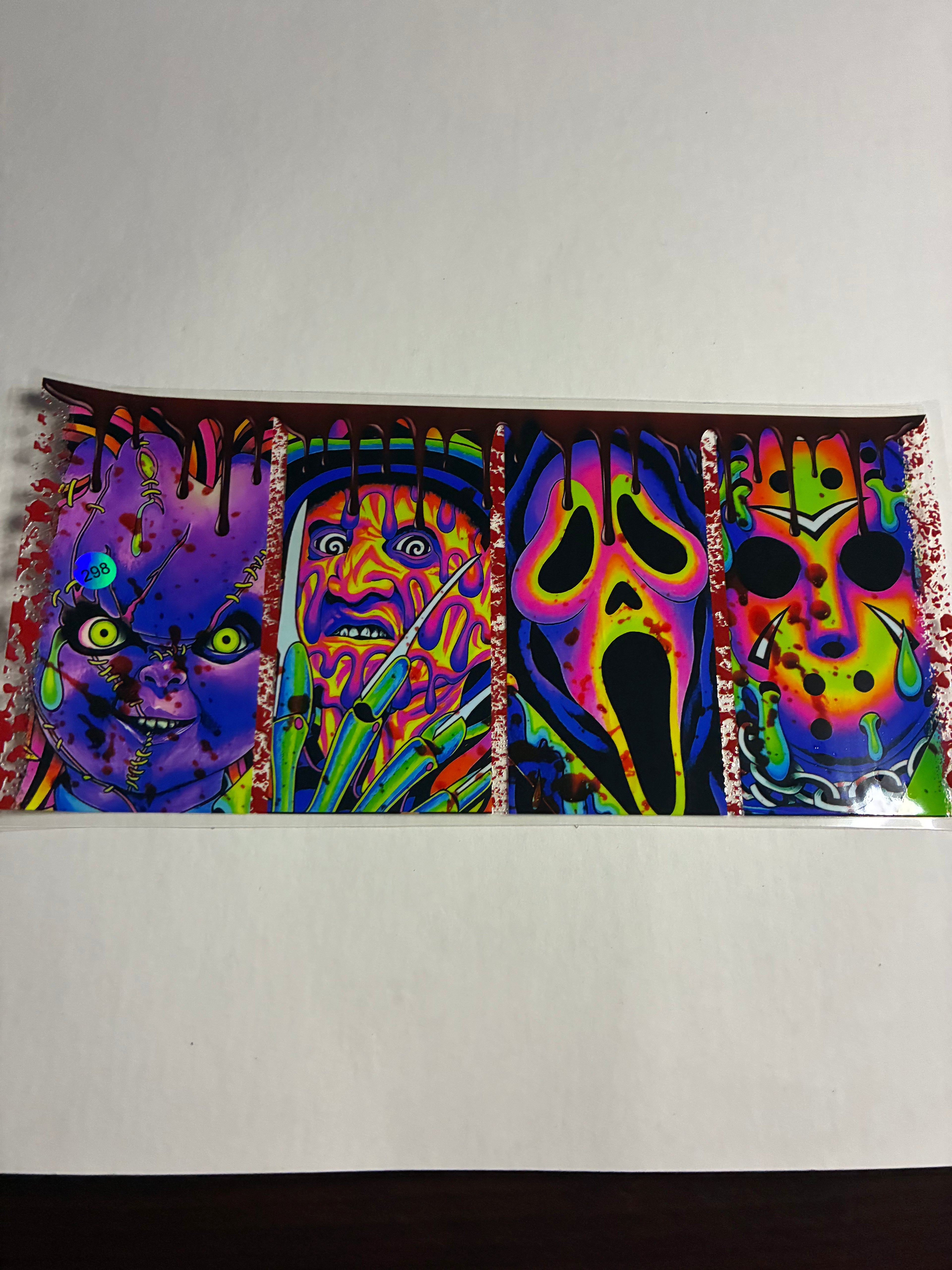 Cup wrap horror film chucky Freddy ghost face Jason #298