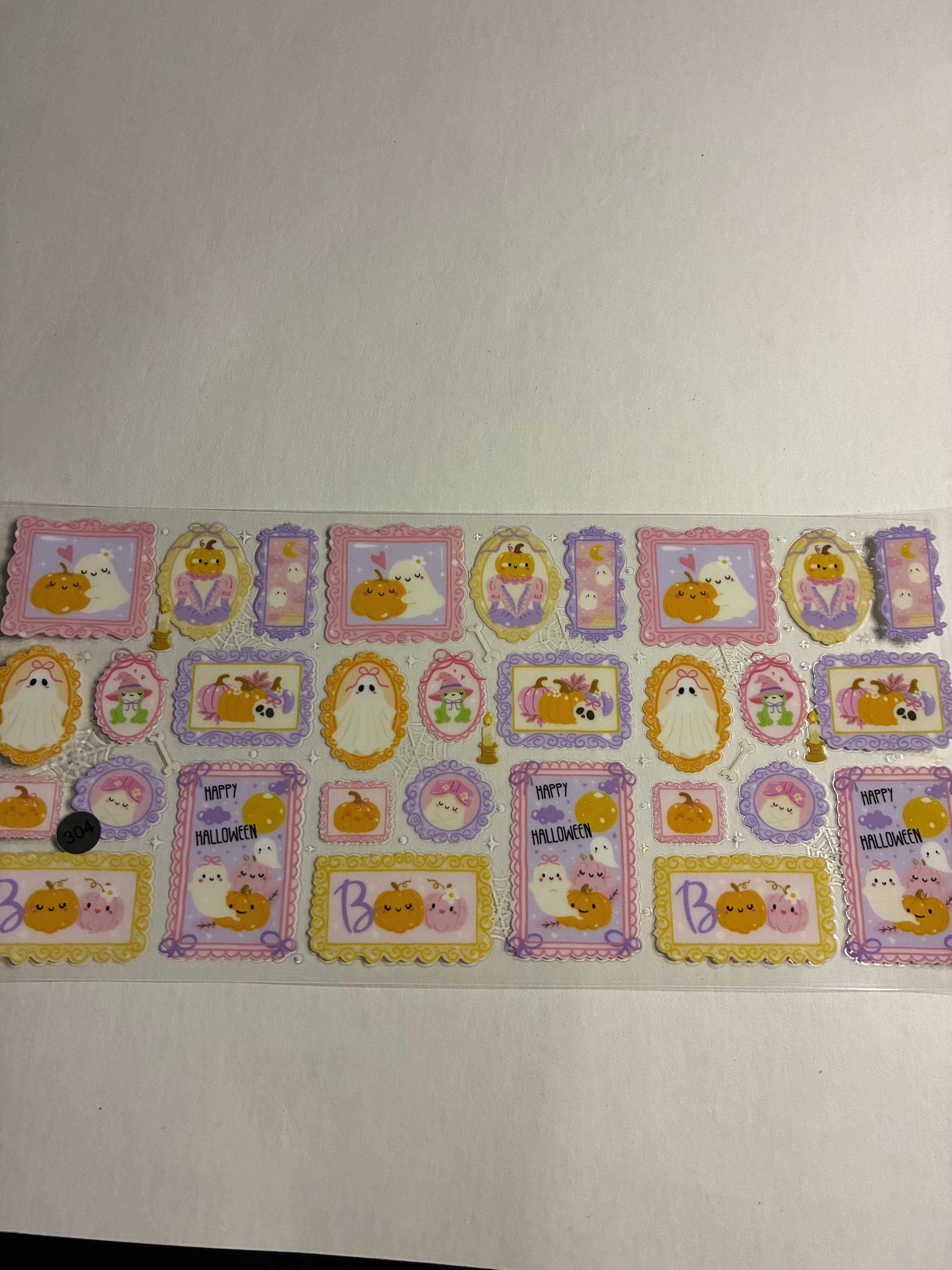 Cup wrap picture frame Halloween theme #304