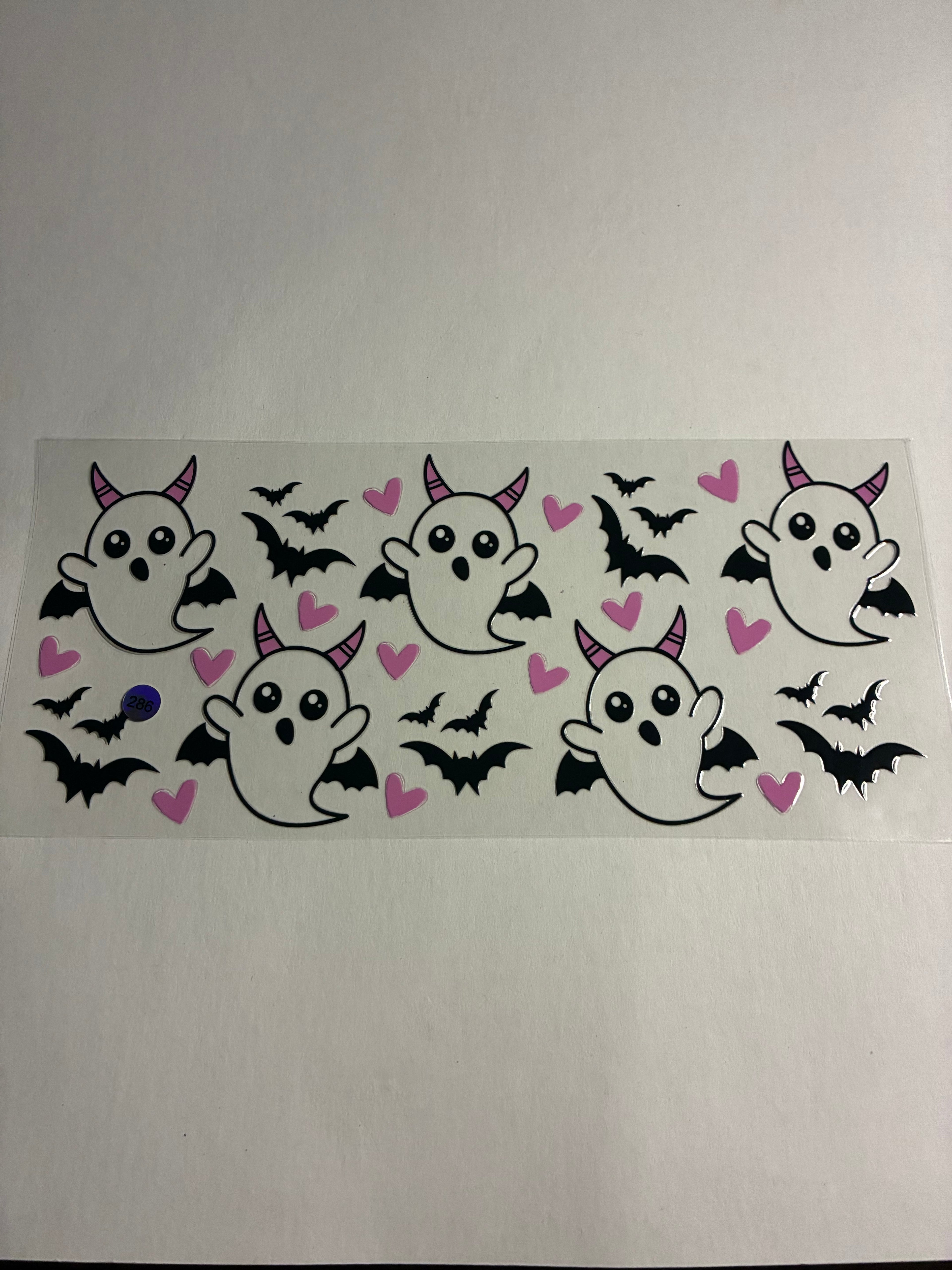 Cup wrap  ghost and bat #286