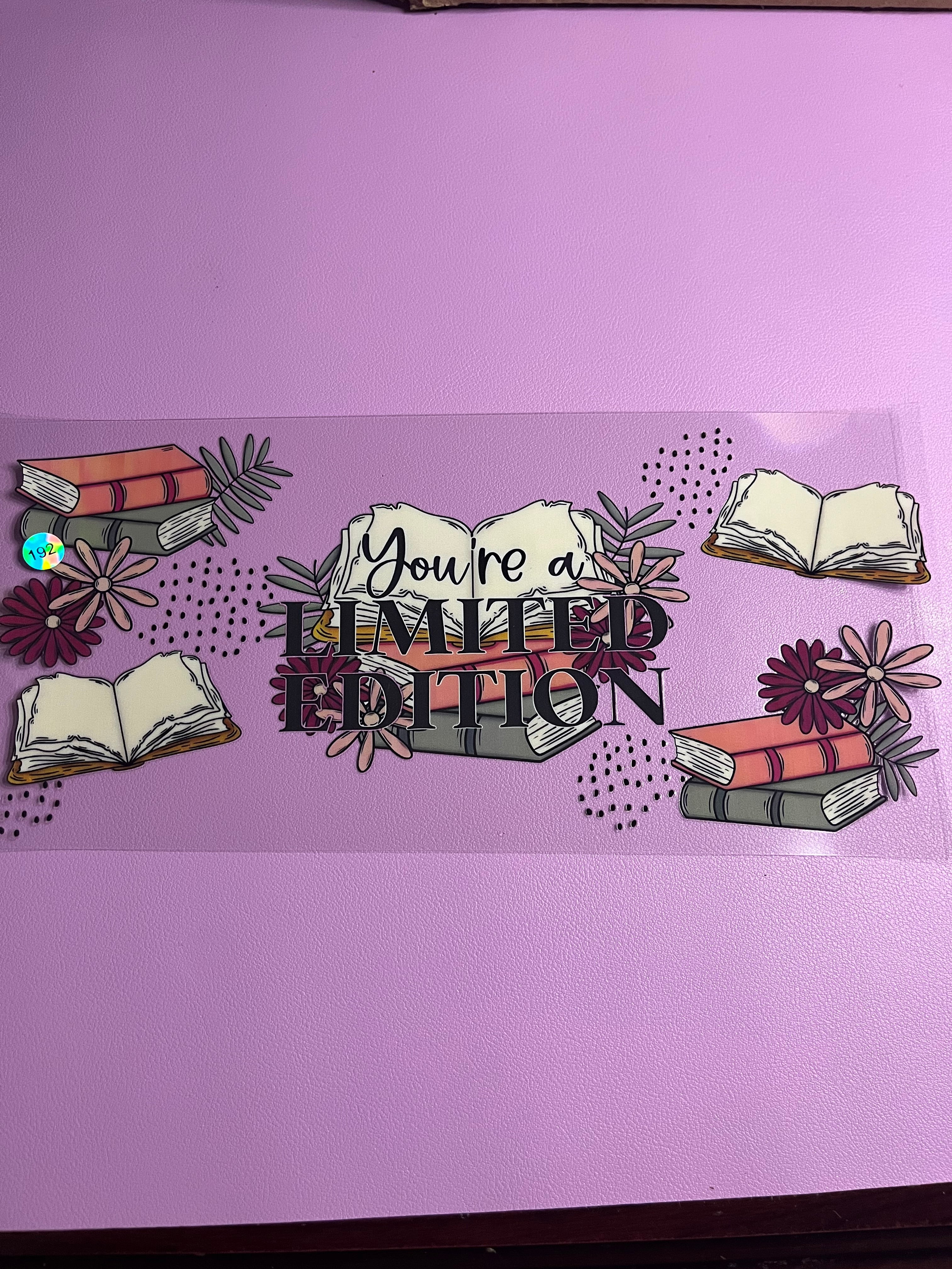 Cup wrap book limited edition #192