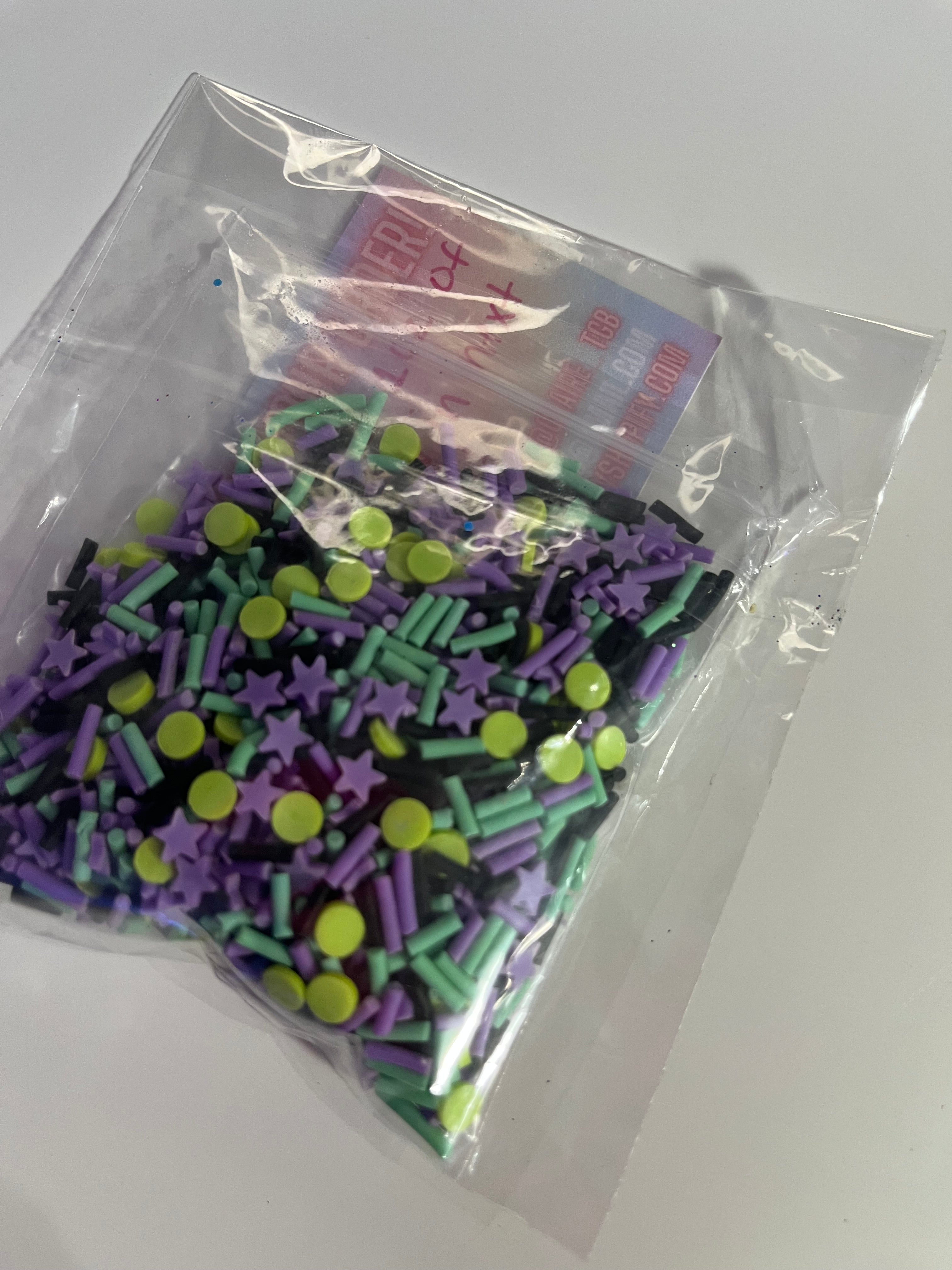Halloween sprinkles poly clay
