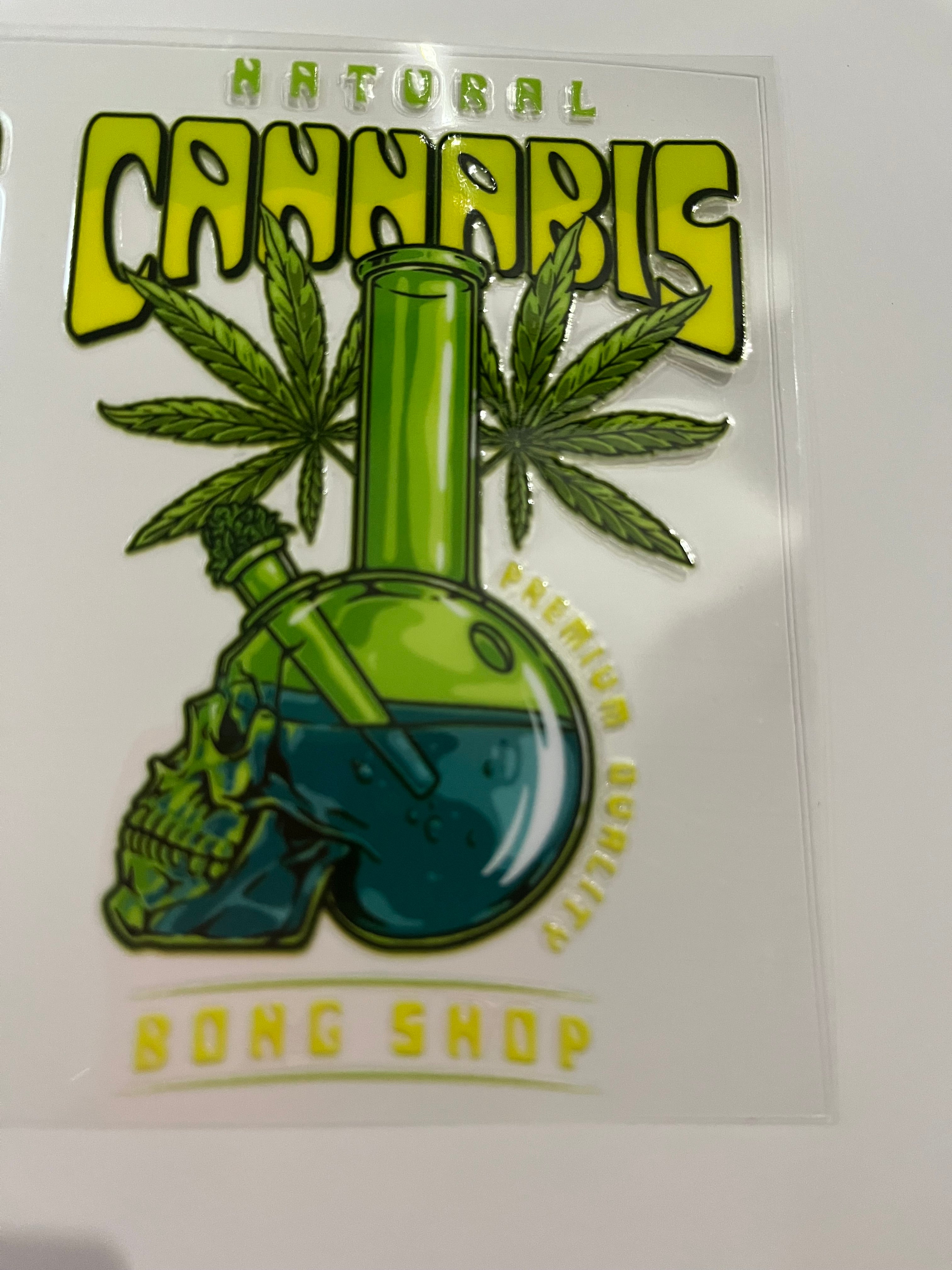 Natural cannabis decal 801
