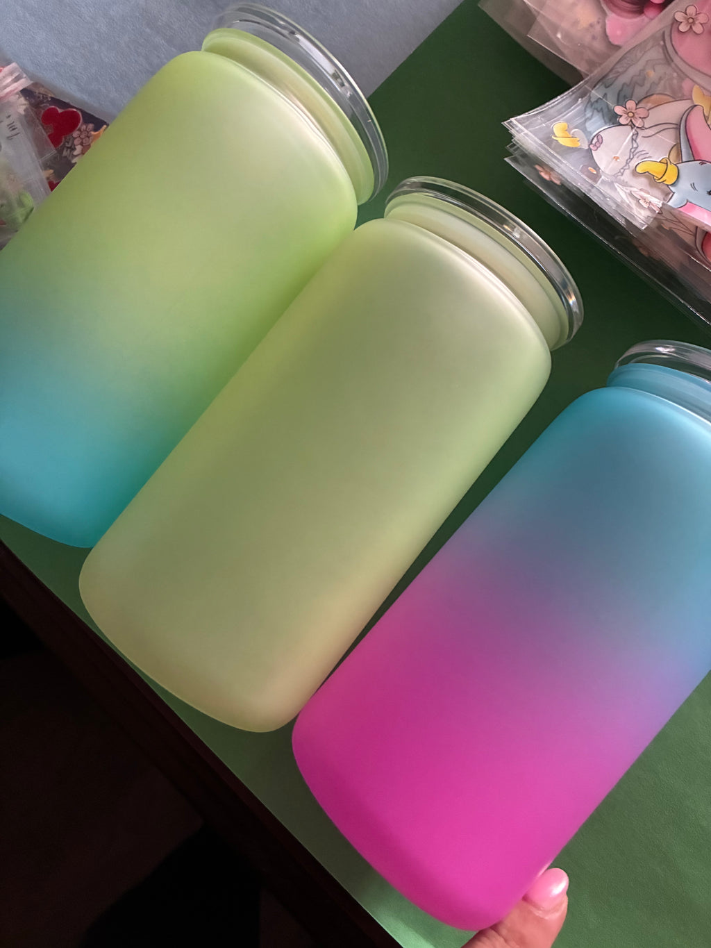 16oz acrylic non Snowglobe cup
