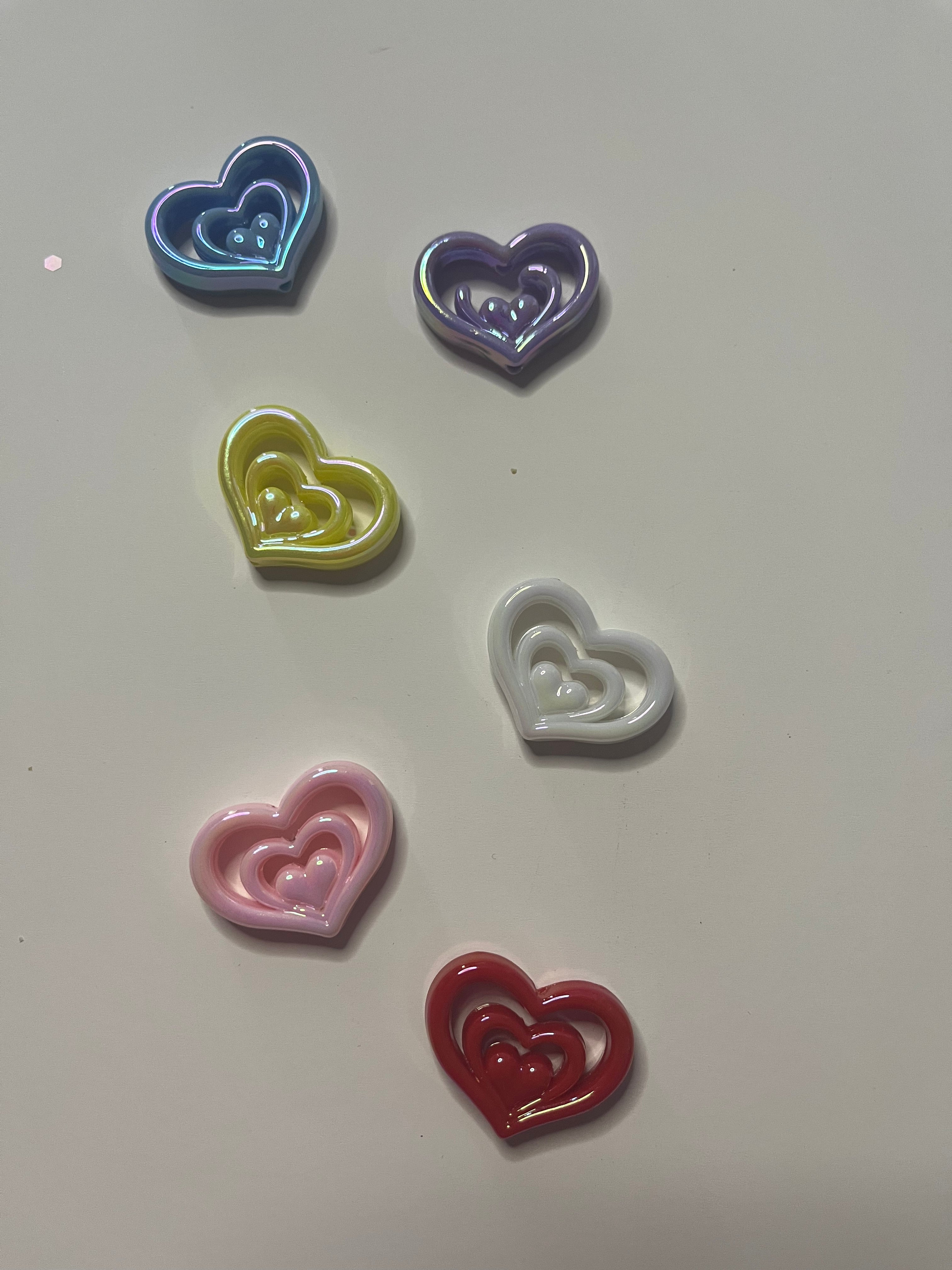 Heart beadable pen add on