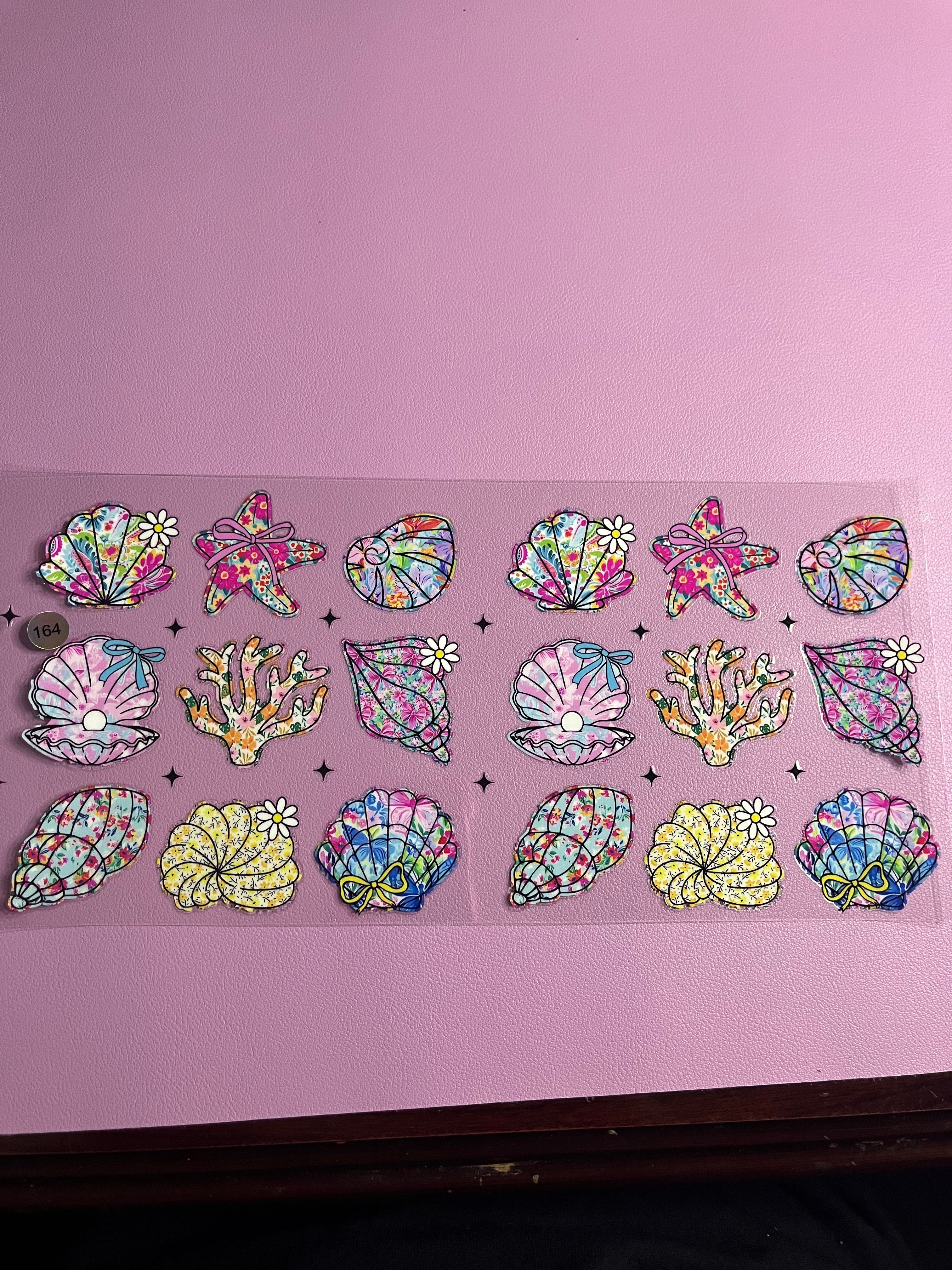 Cup wrap sea shells #164