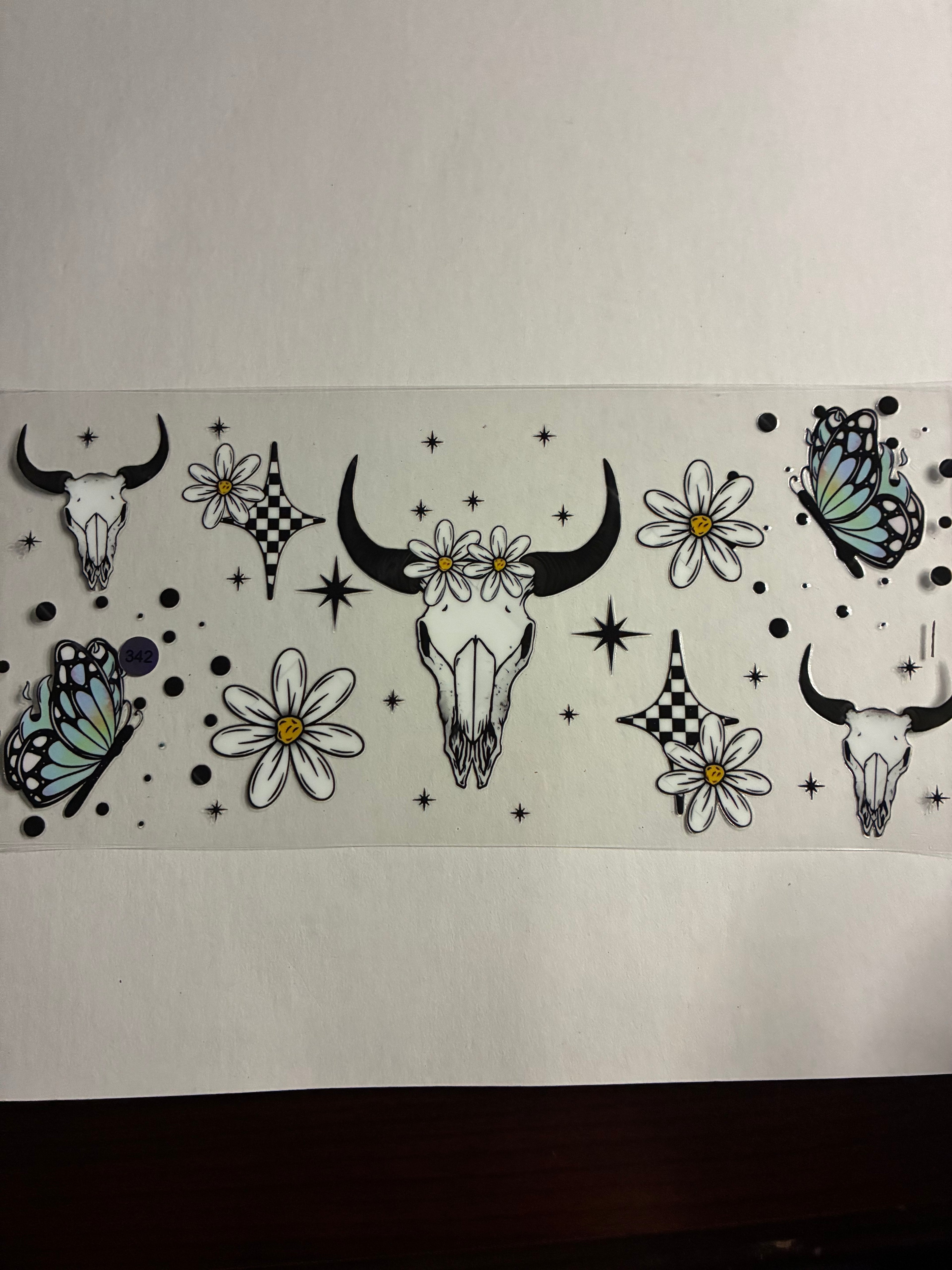 Cup wrap western theme #342