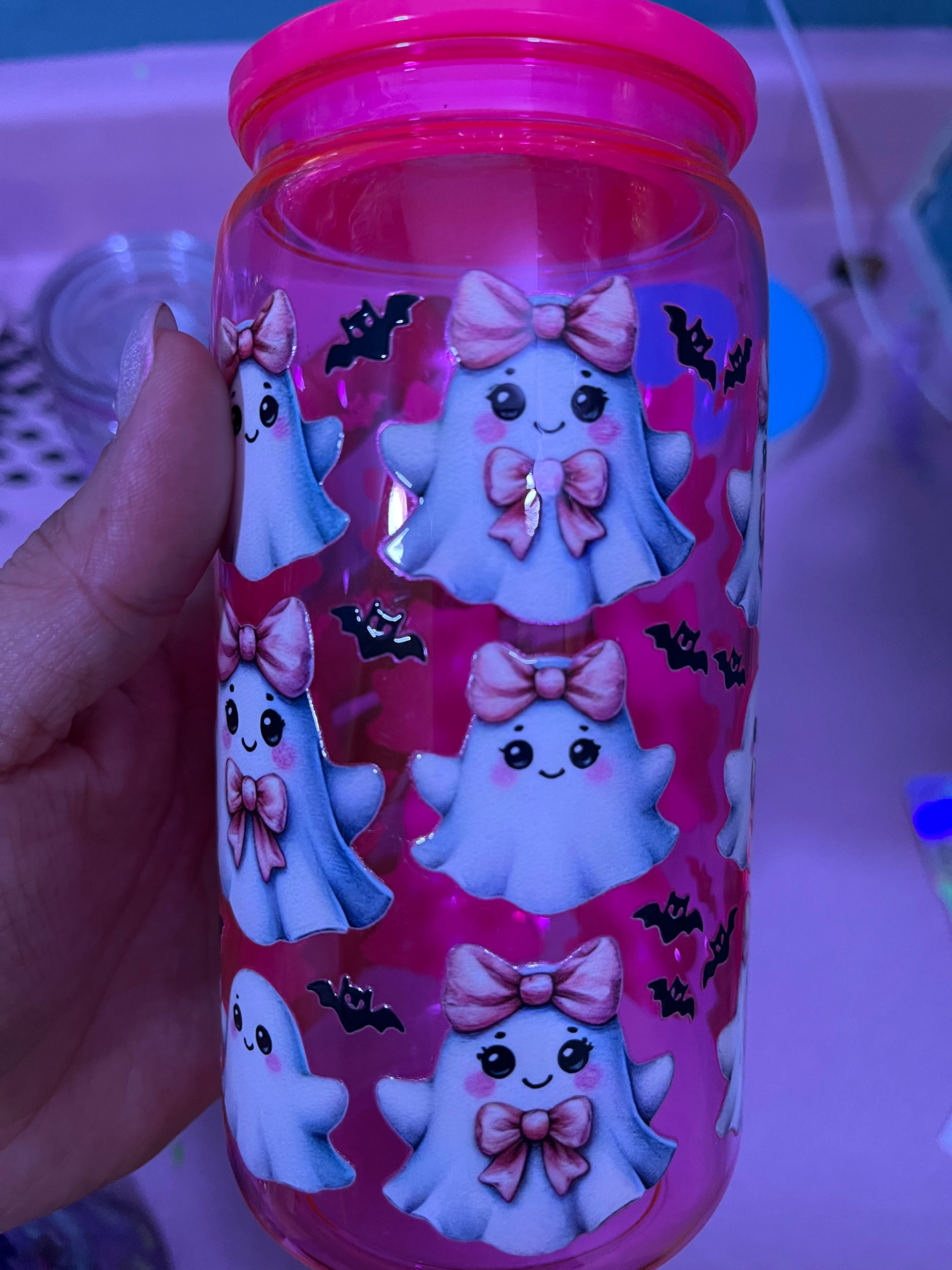 Ghost plastic cup
