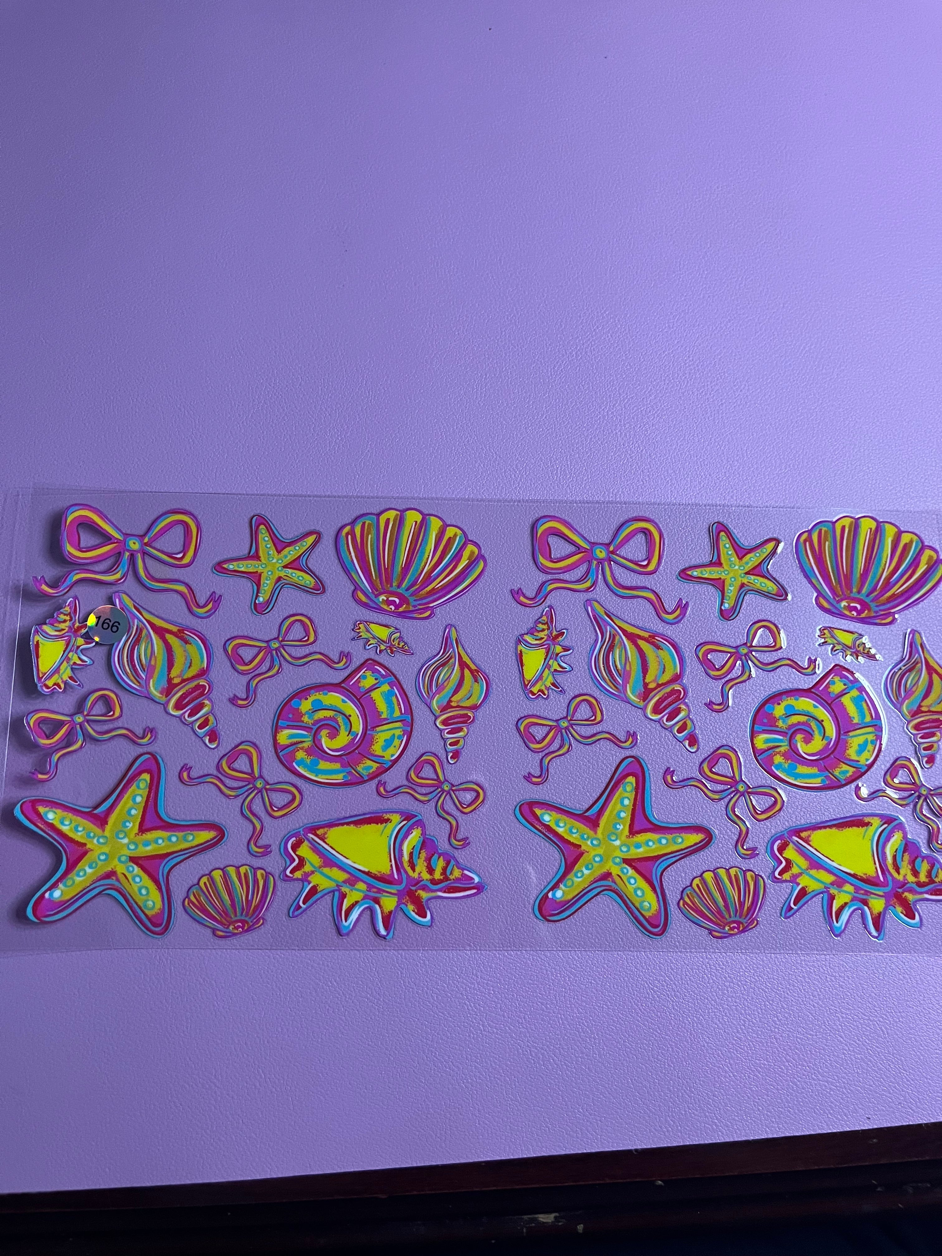 Cup wrap sea shells #166