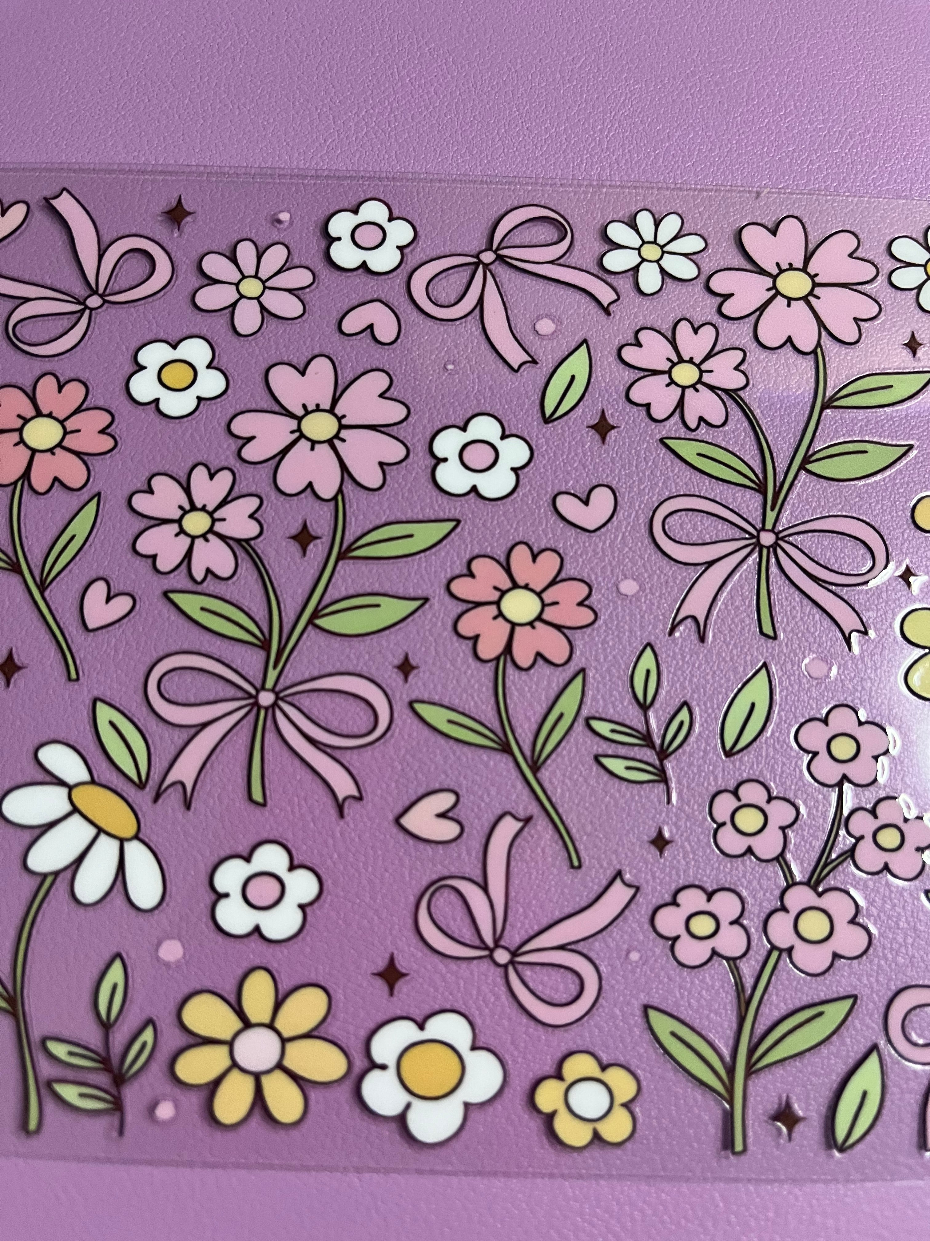 Cup wrap flowers and bows #186