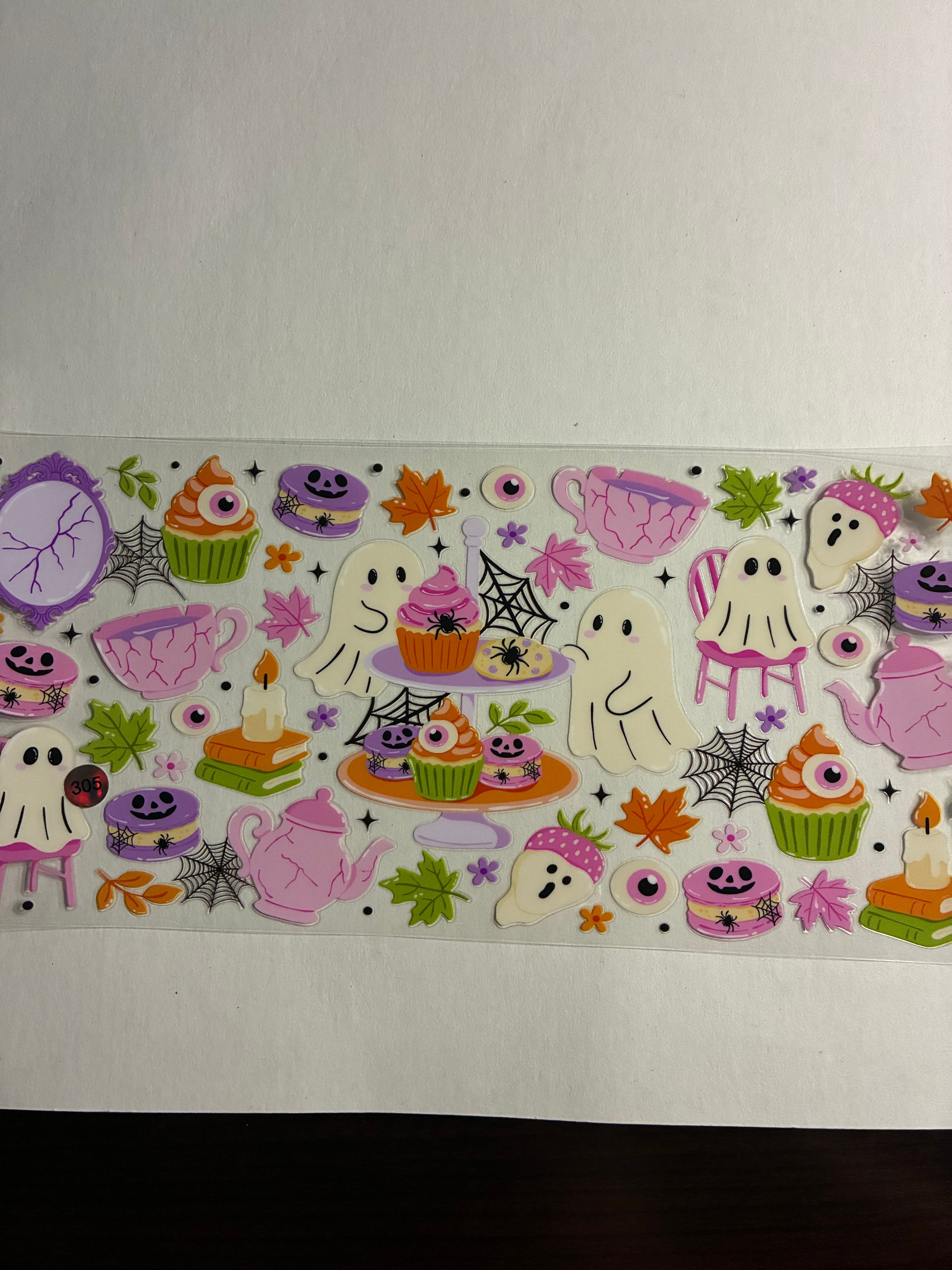 Cup wrap cute ghost party #305