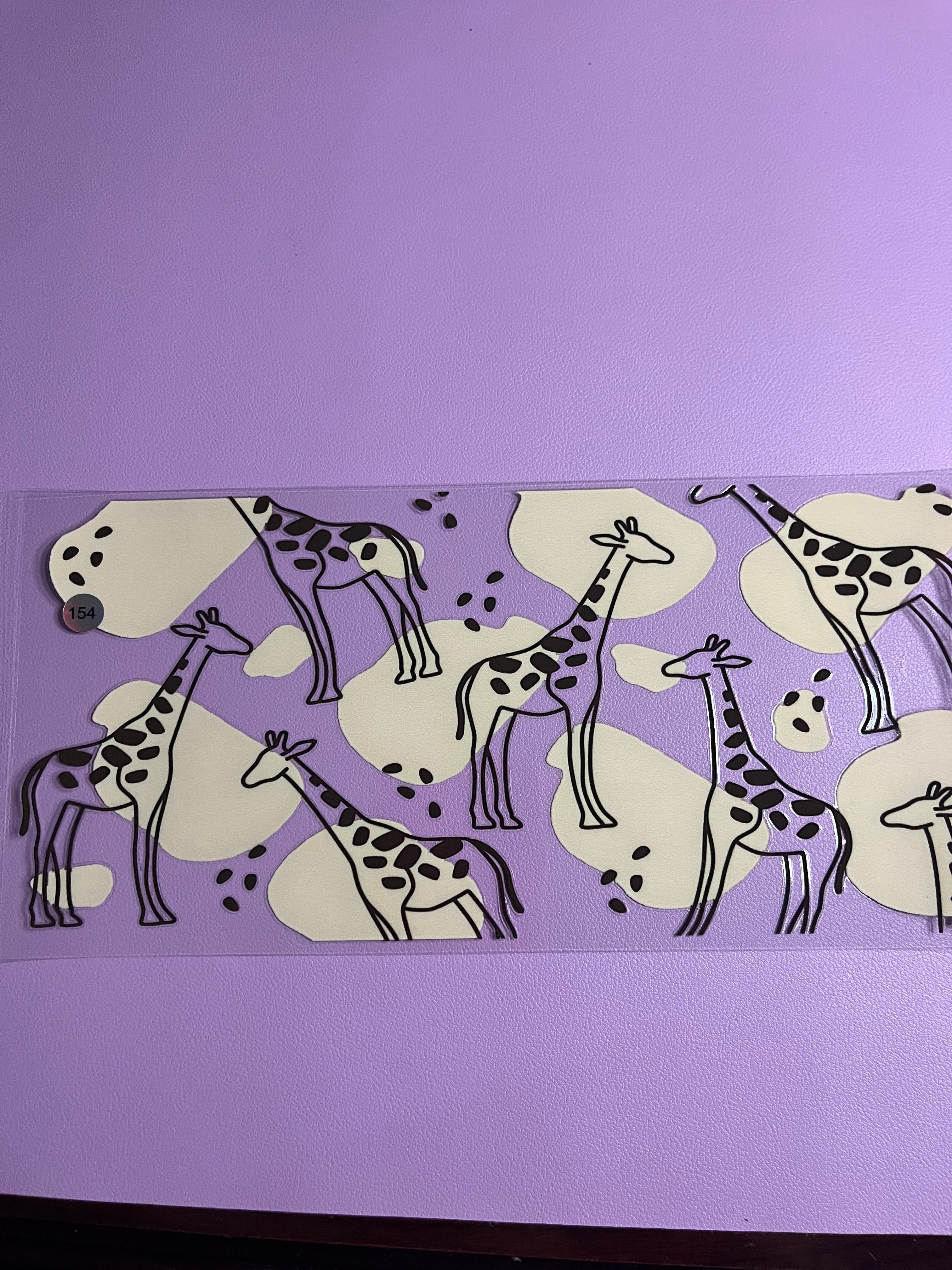 Cup wrap giraffe #154