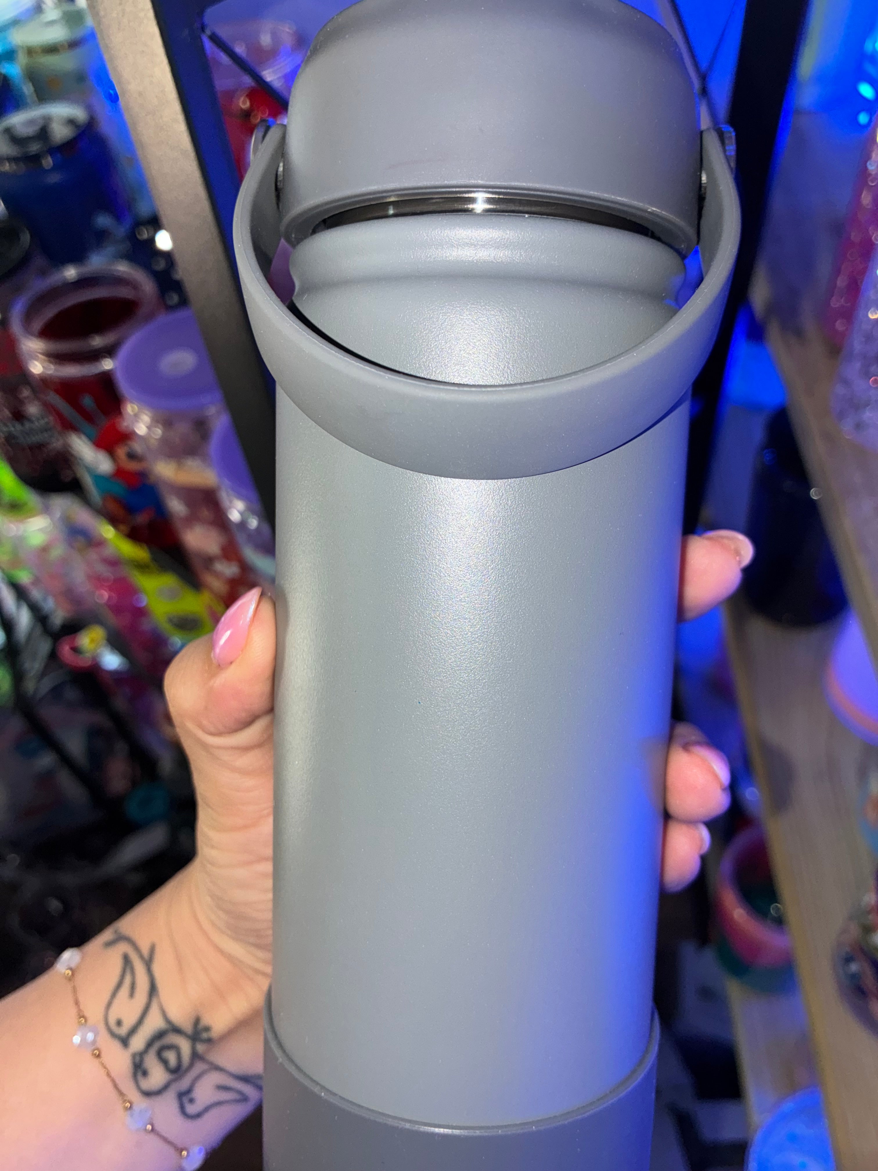 gray 18oz water bottle