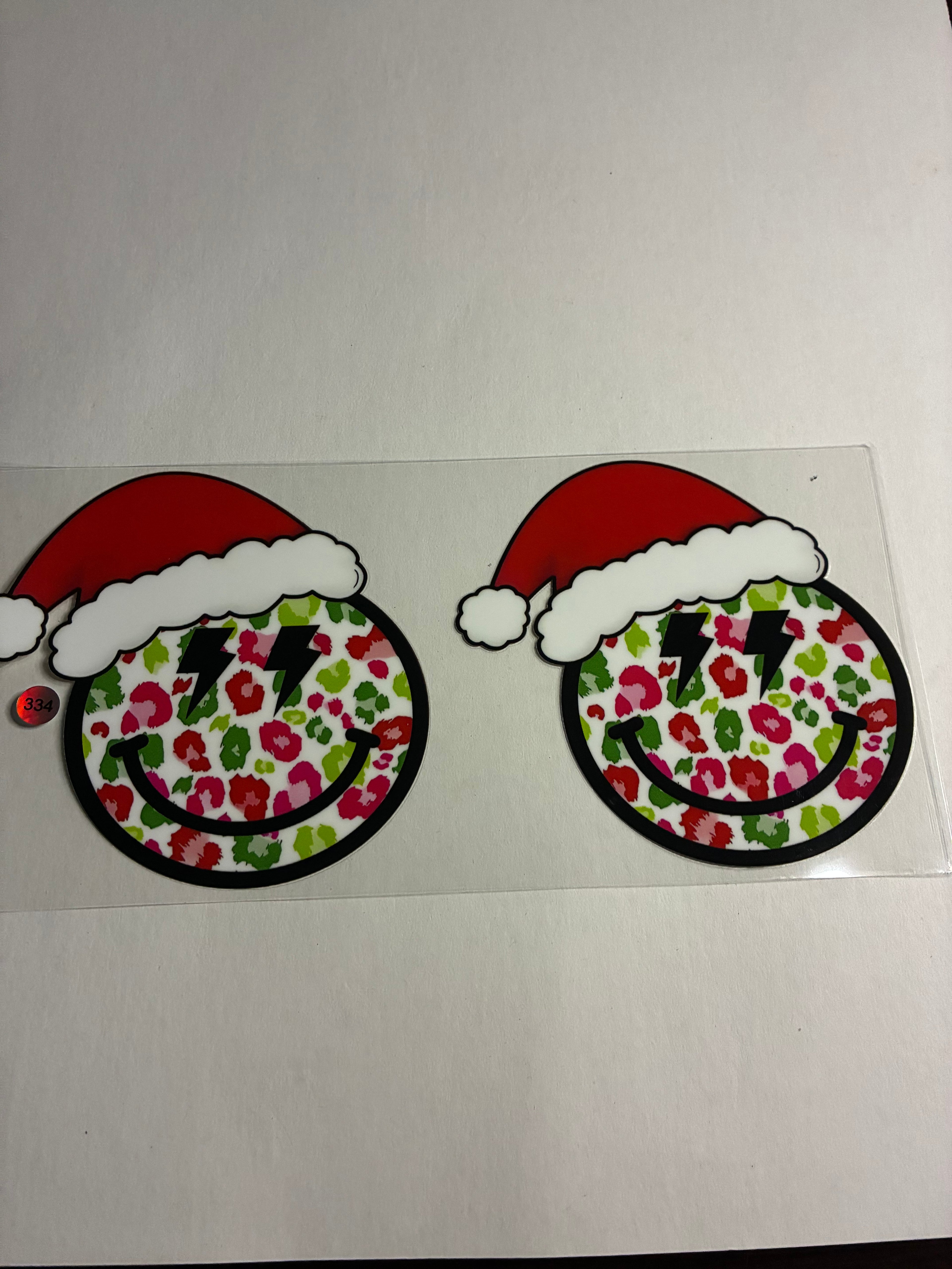 Cup wrap Christmas smokey gave with Santa hat #334