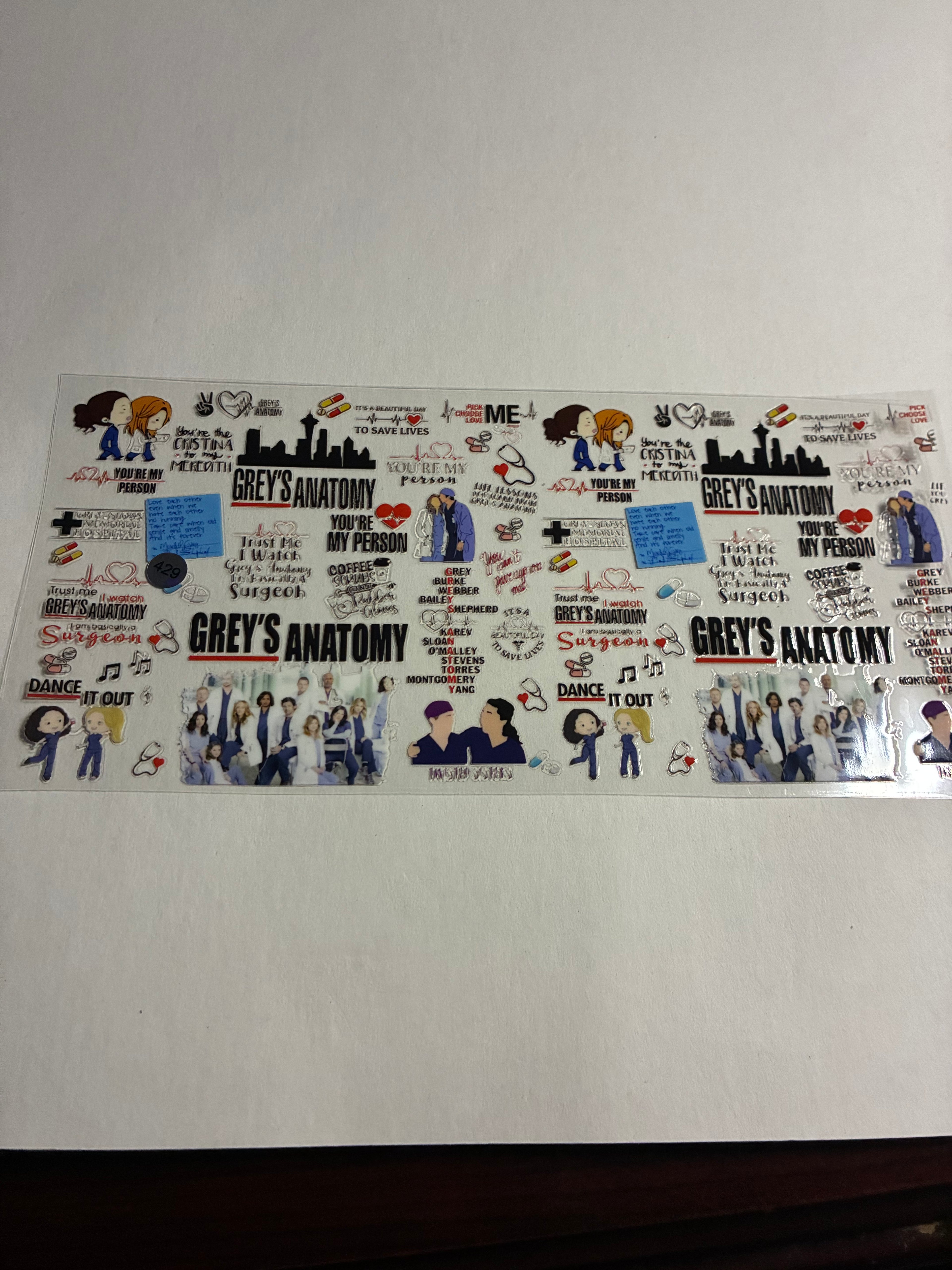 Cup wrap greys anatomy #429