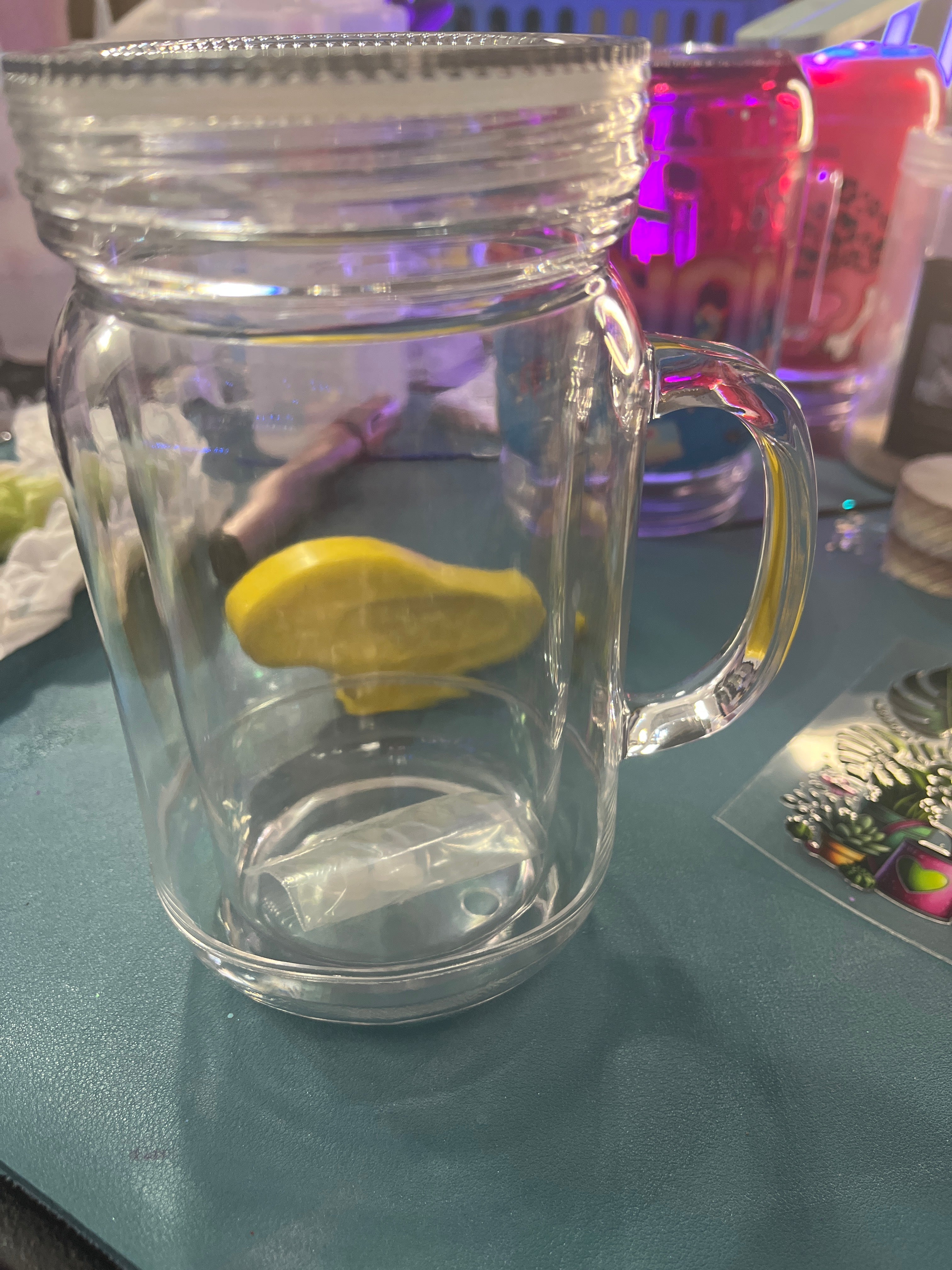 20oz mason jar Snowglobe