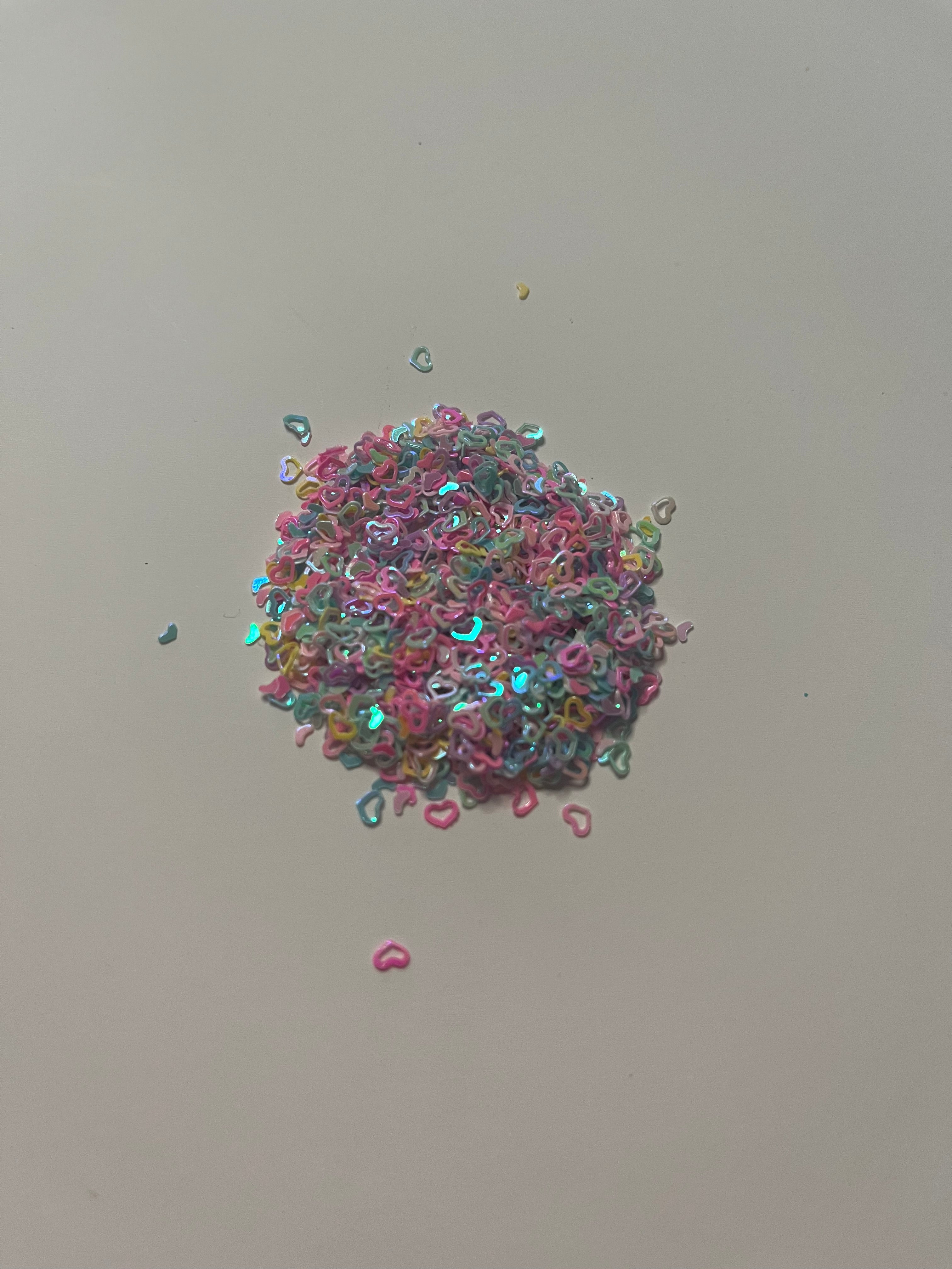 Heart glitter add on