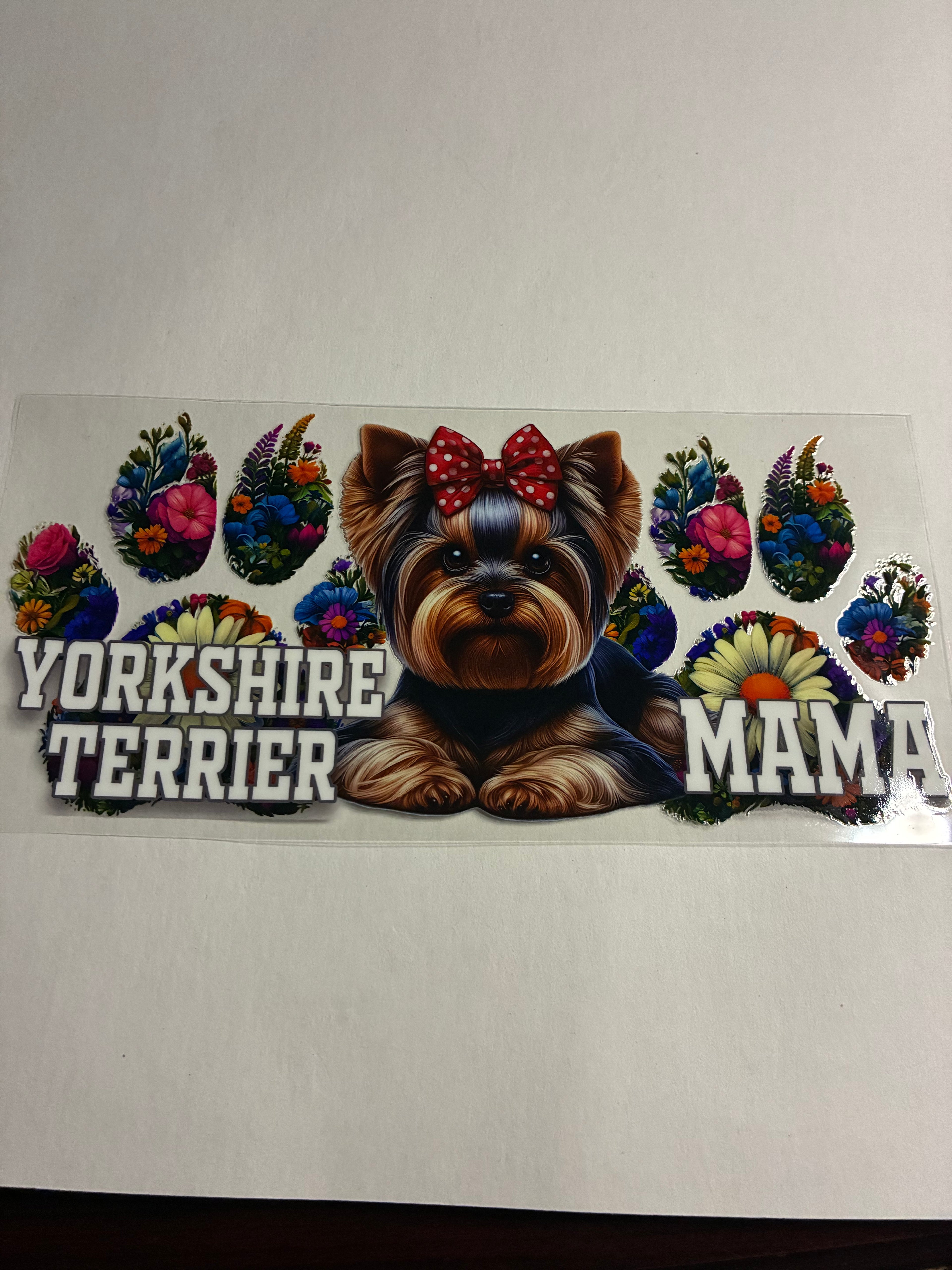 Yorkie mama cup wrap #451
