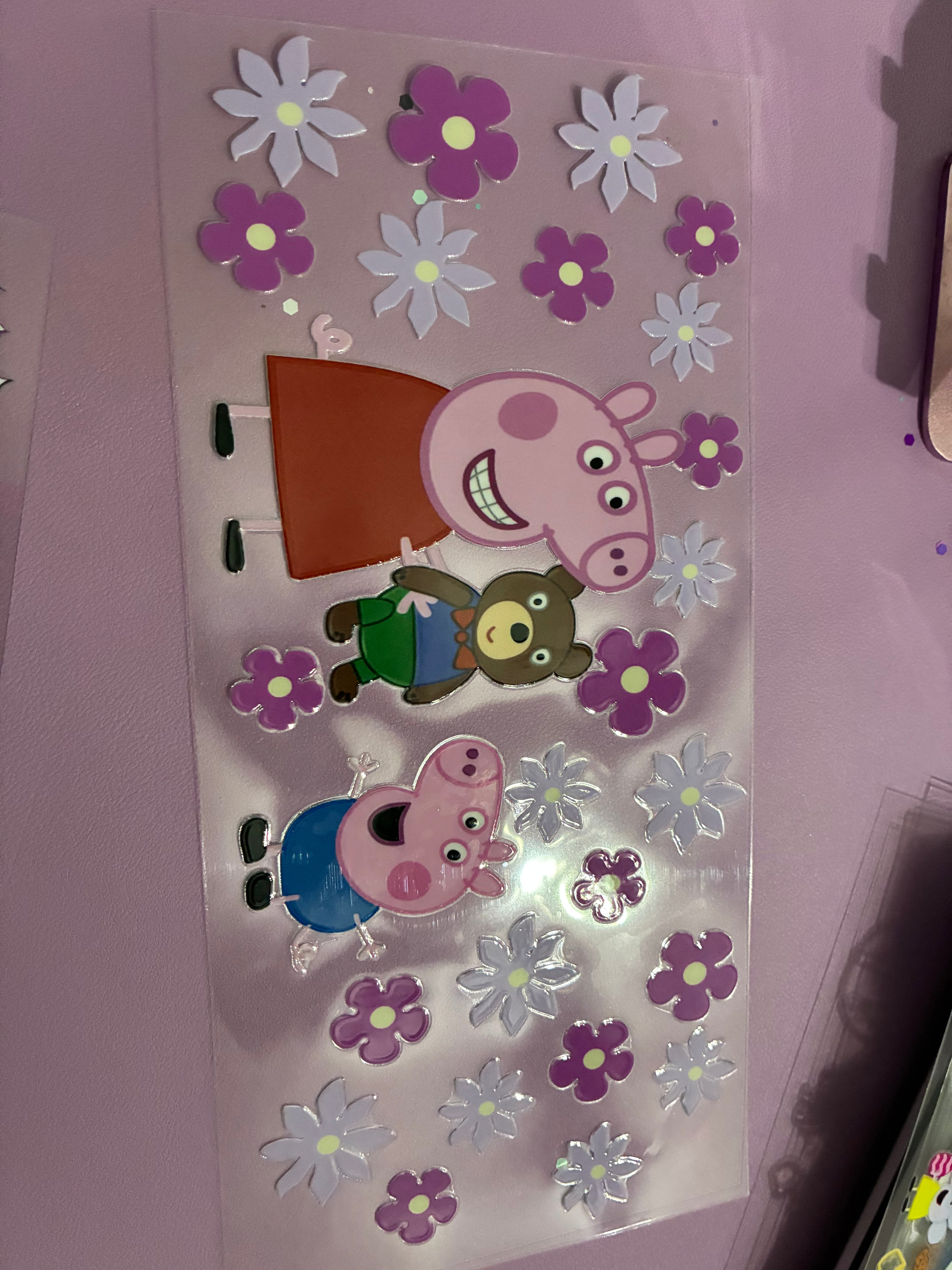 Peppa pig and George with flowers #472