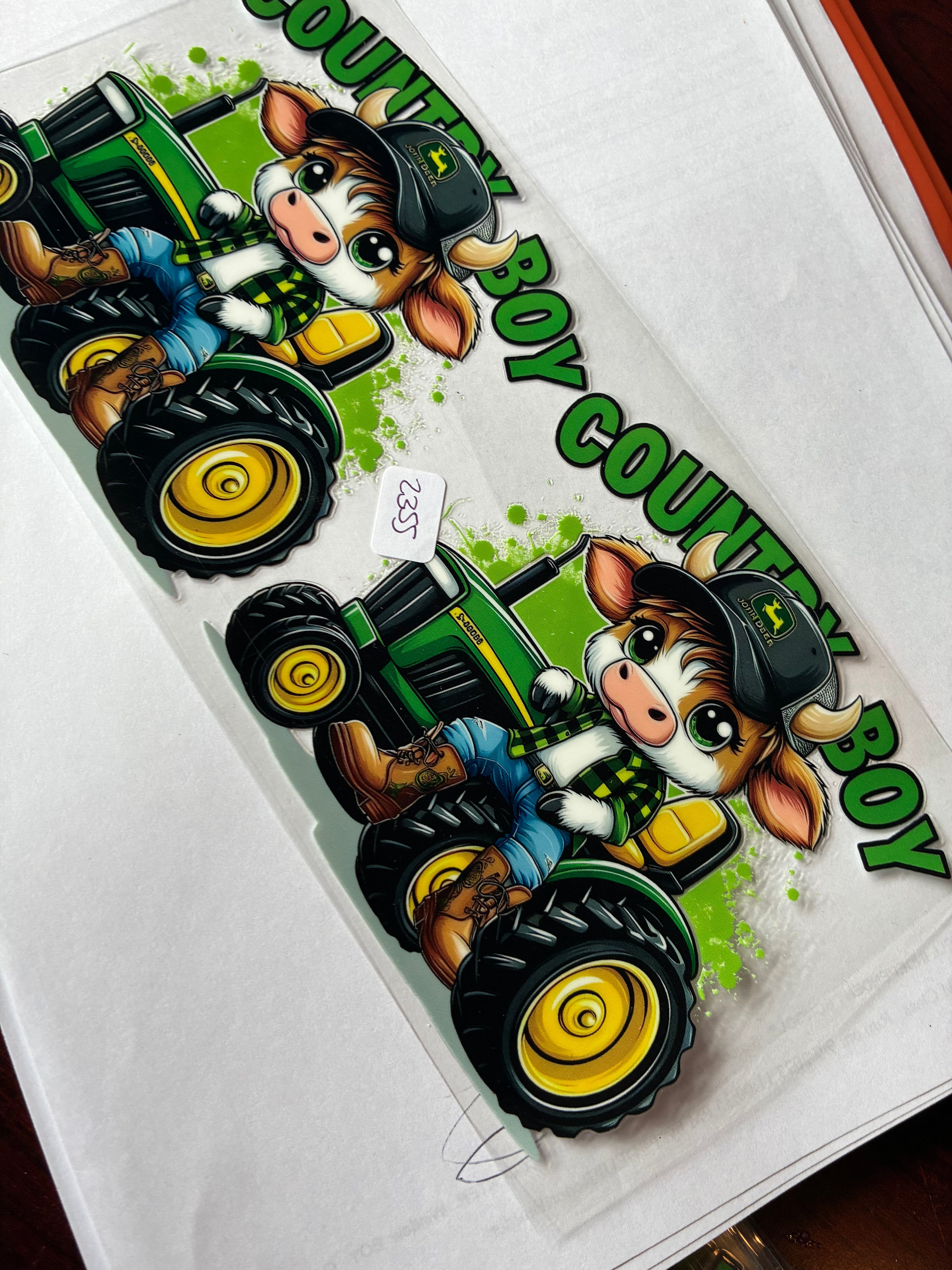 Country boy cow 2355