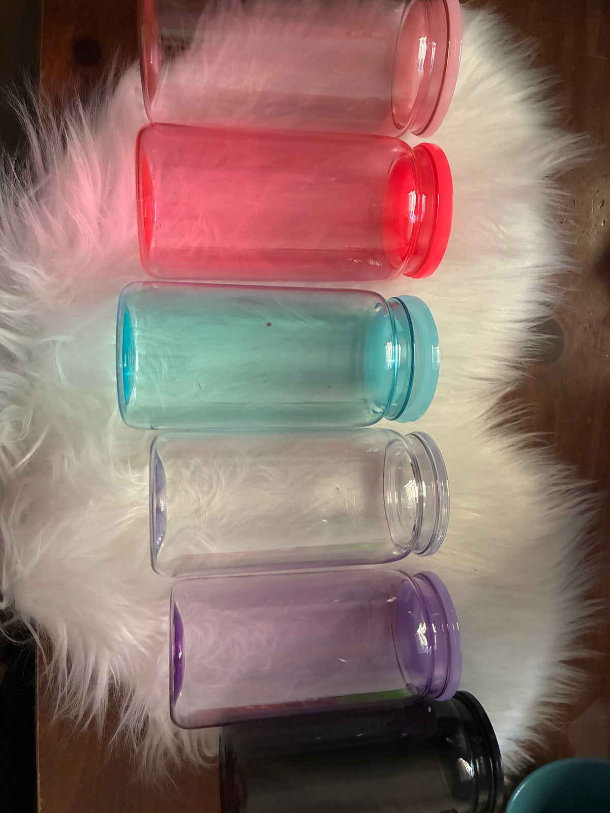 Plastic cup with wrap