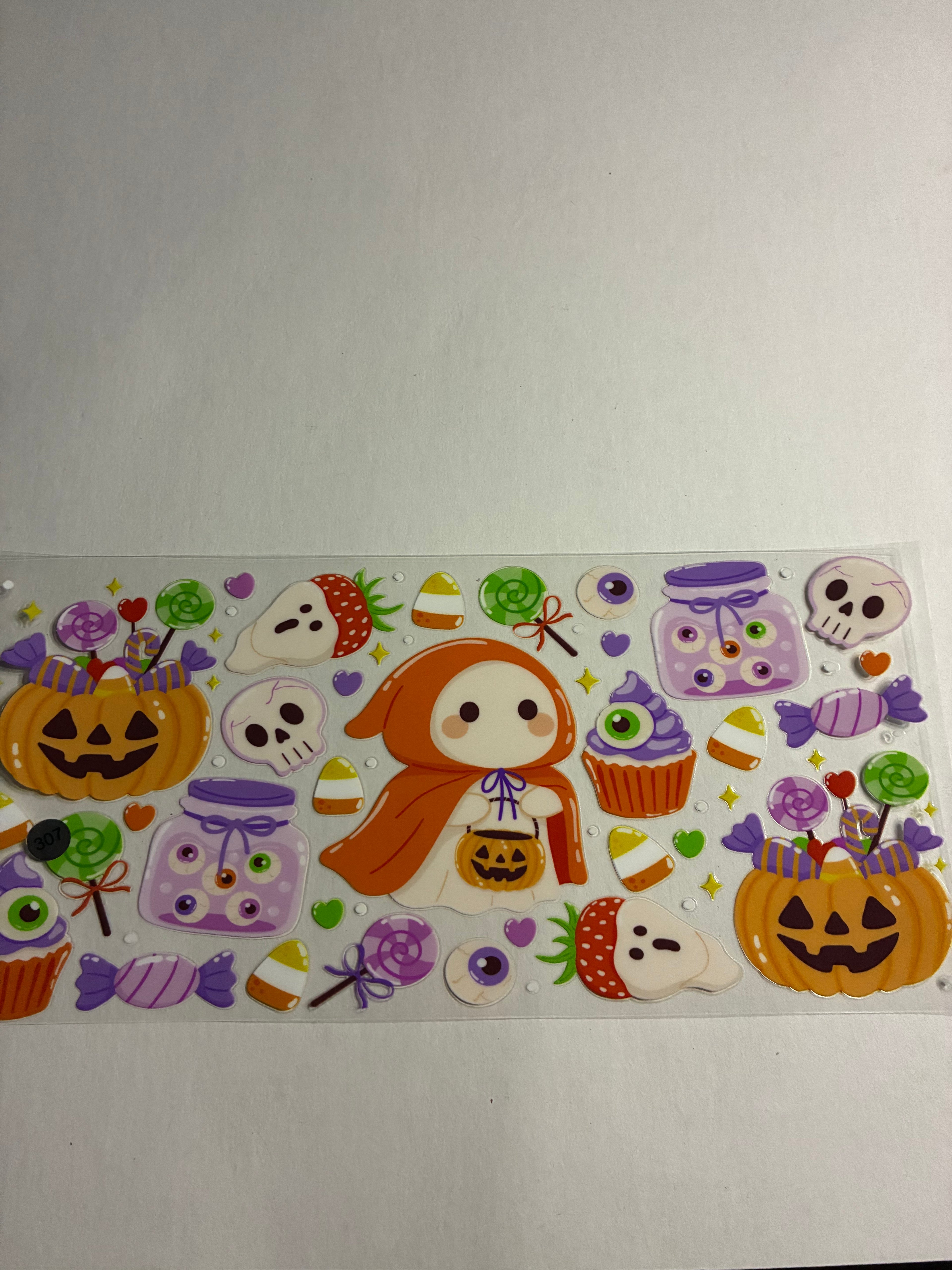 Cup wrap cute ghost Halloween theme #307