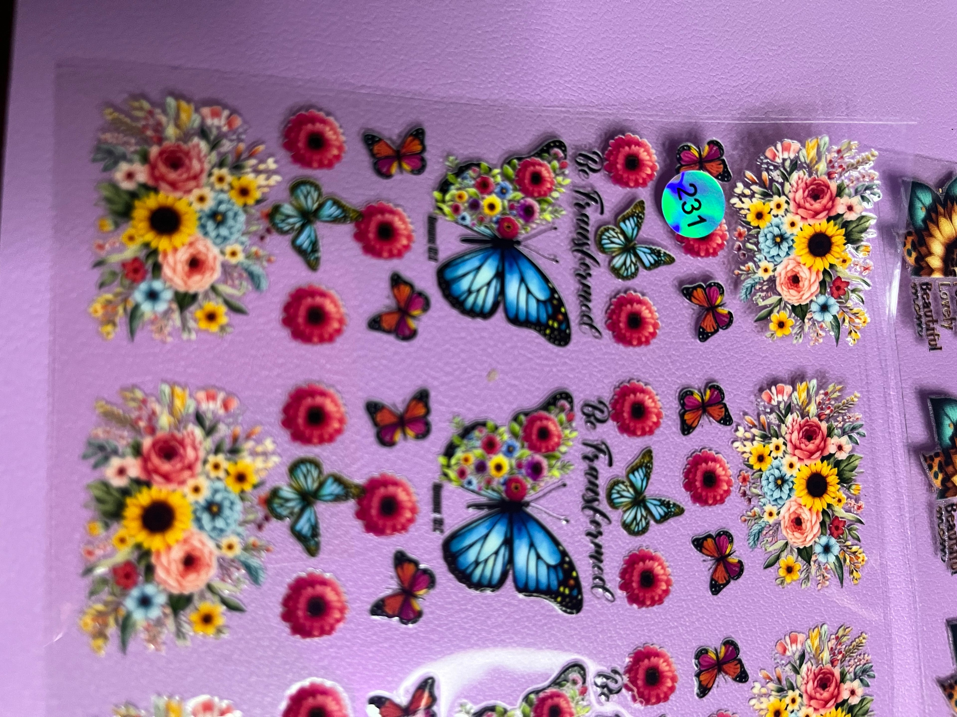 Butterfly and flowers be transformed 231