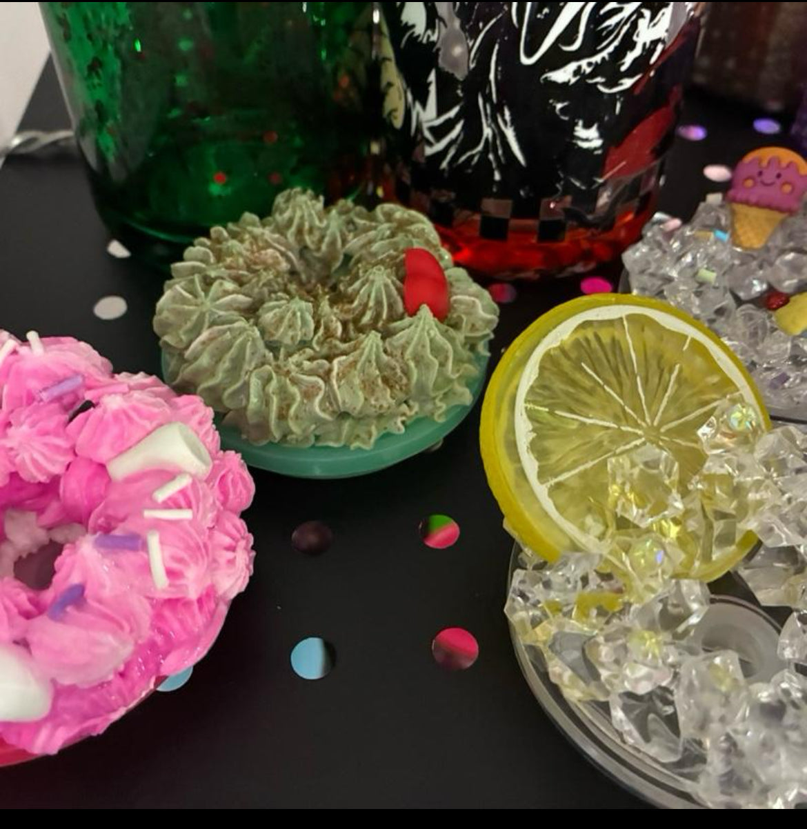 Decorated lid 16oz or 20oz slim cups