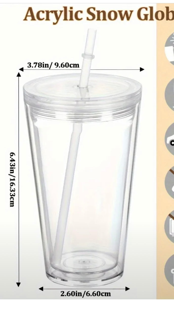 16oz acrylic tampered cup good for lava
