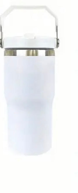 White 20oz handle tumbler