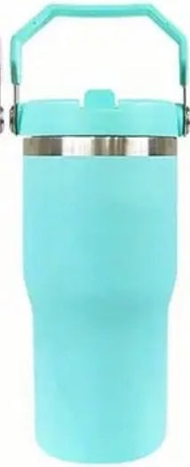 Turquoise 20 oz handle tumbler