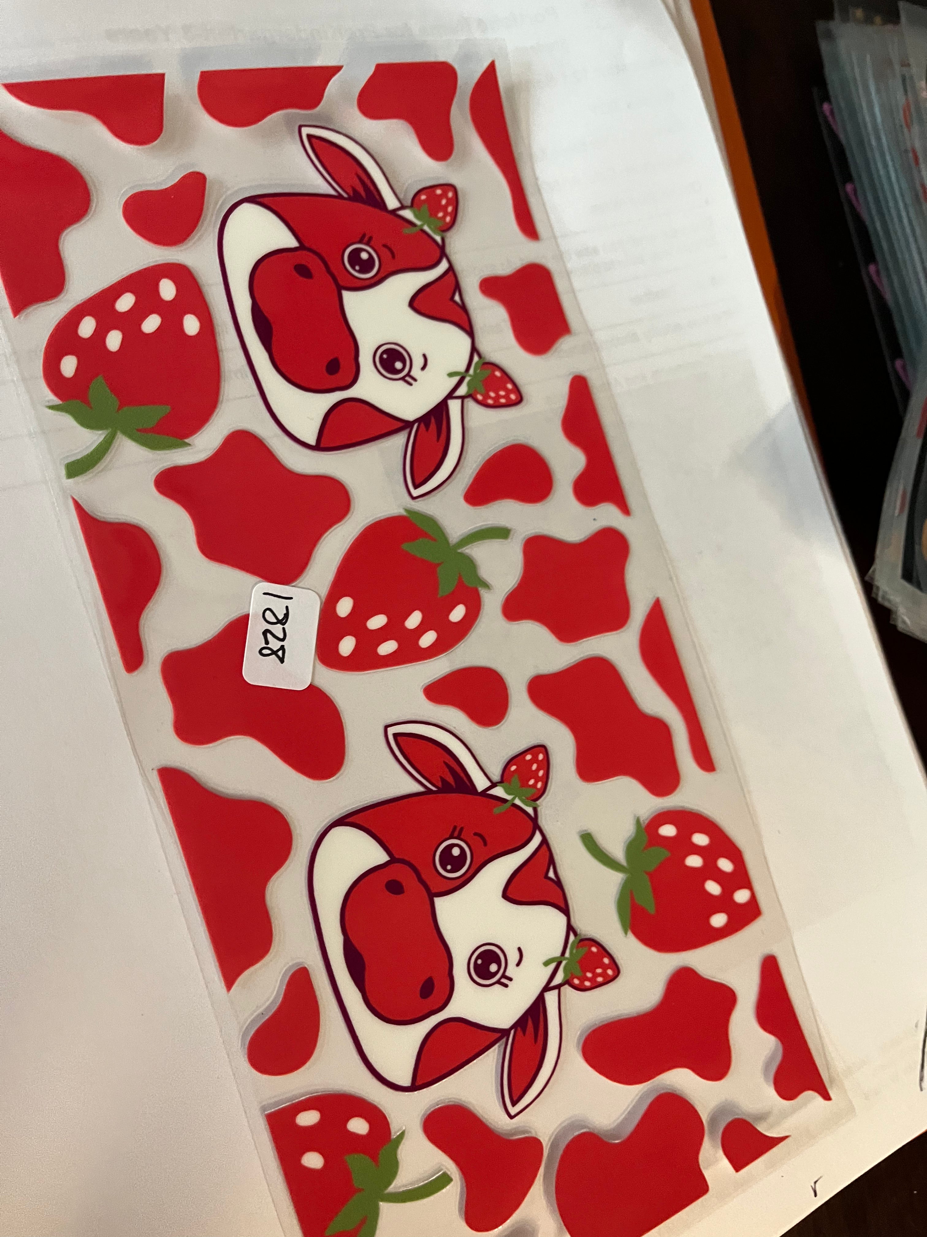 All strawberry cow 1828