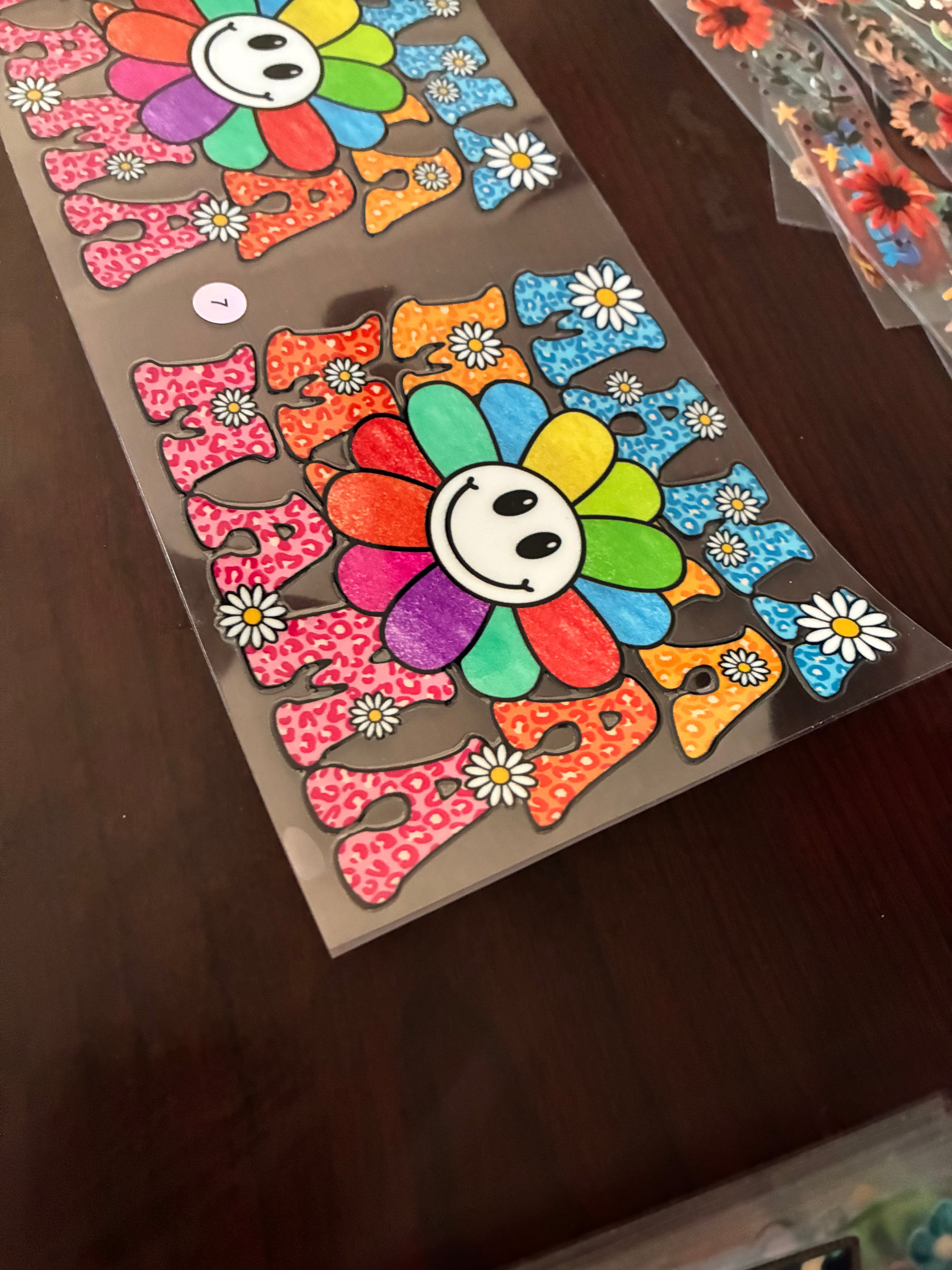 Mama smiley flower 7