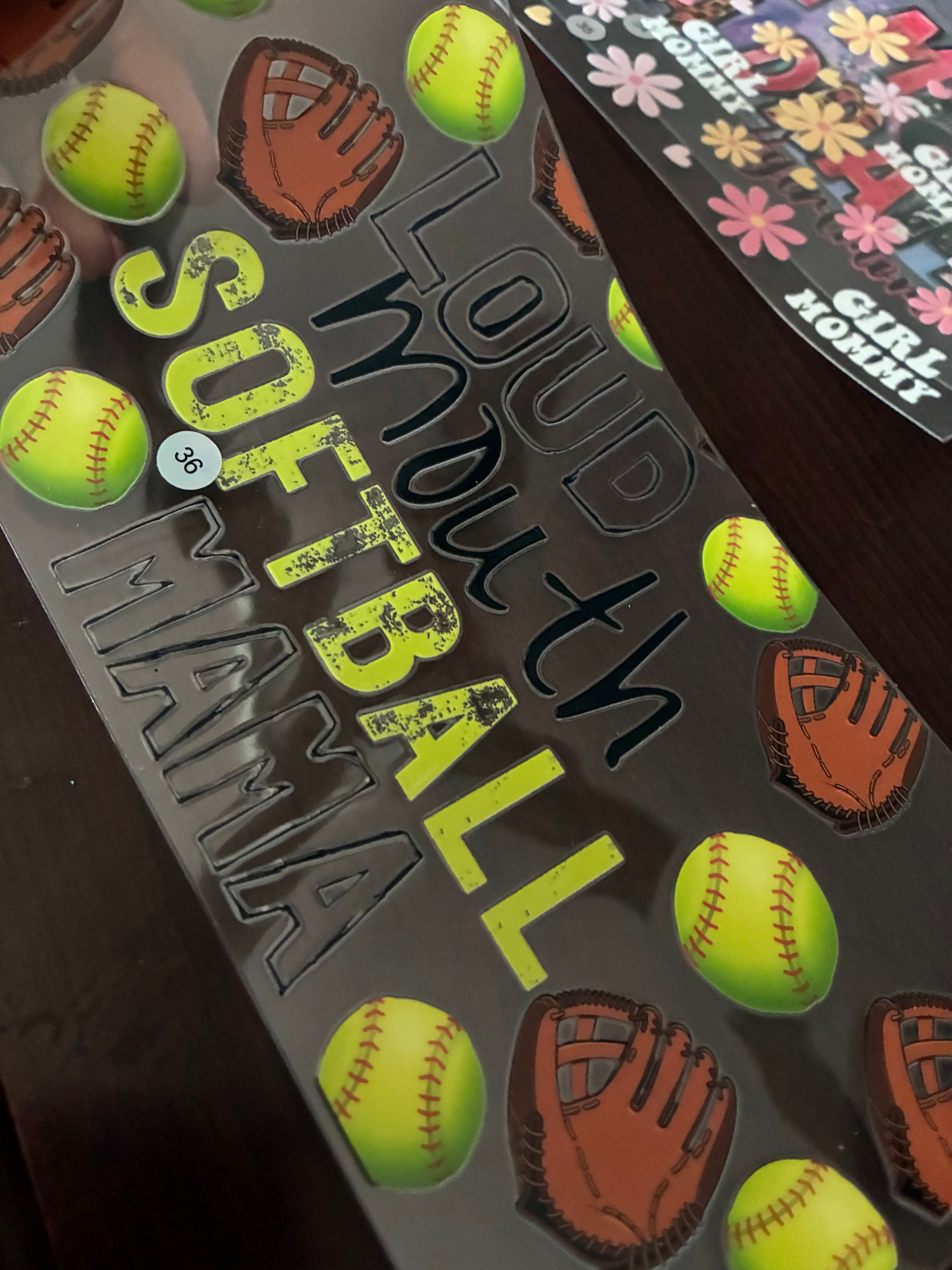 Loud mouth softball mama 36