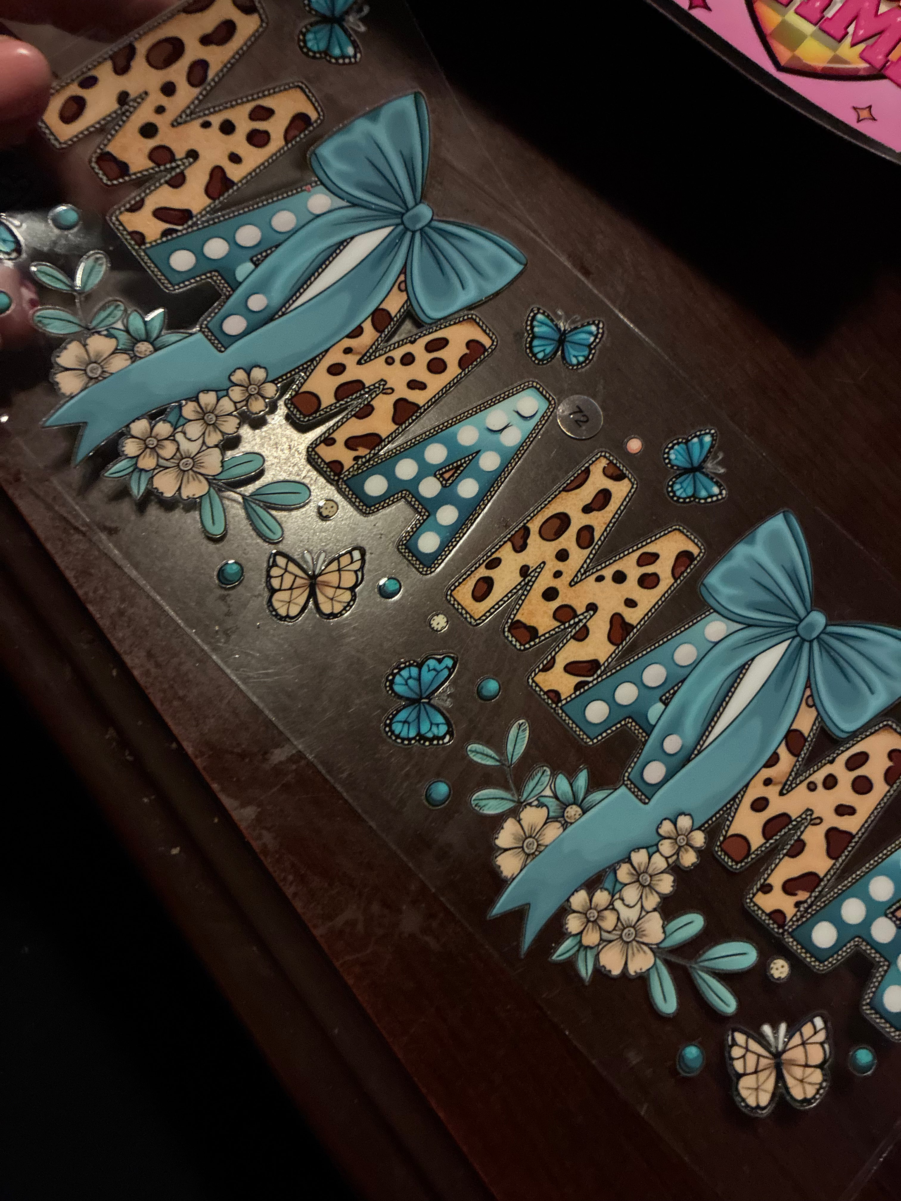 Mama blue flowers 72