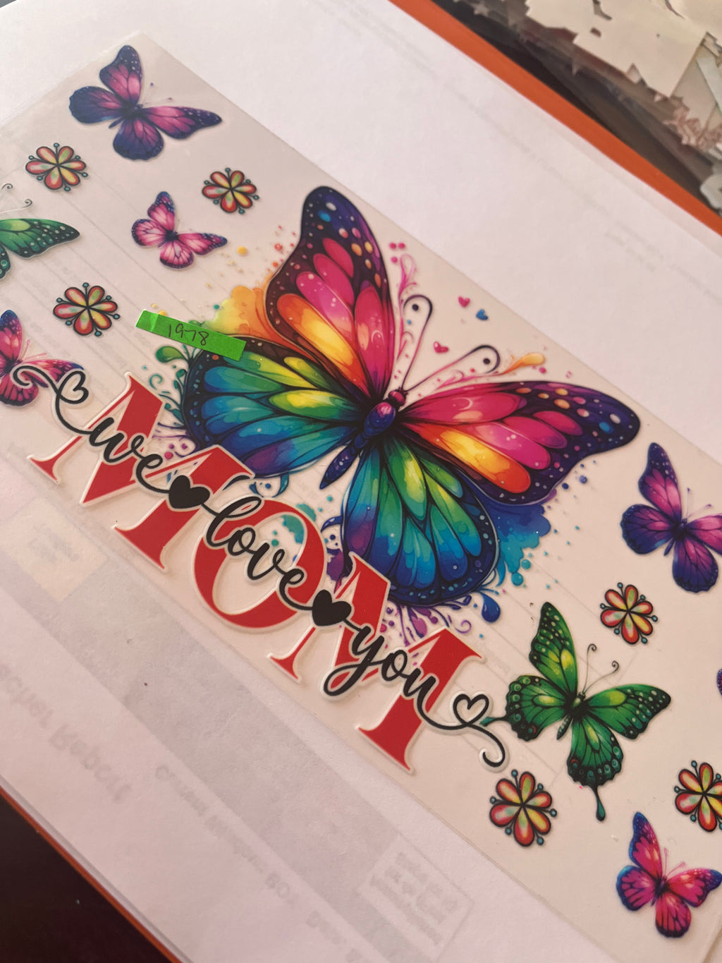 Mom rainbow butterfly 1978