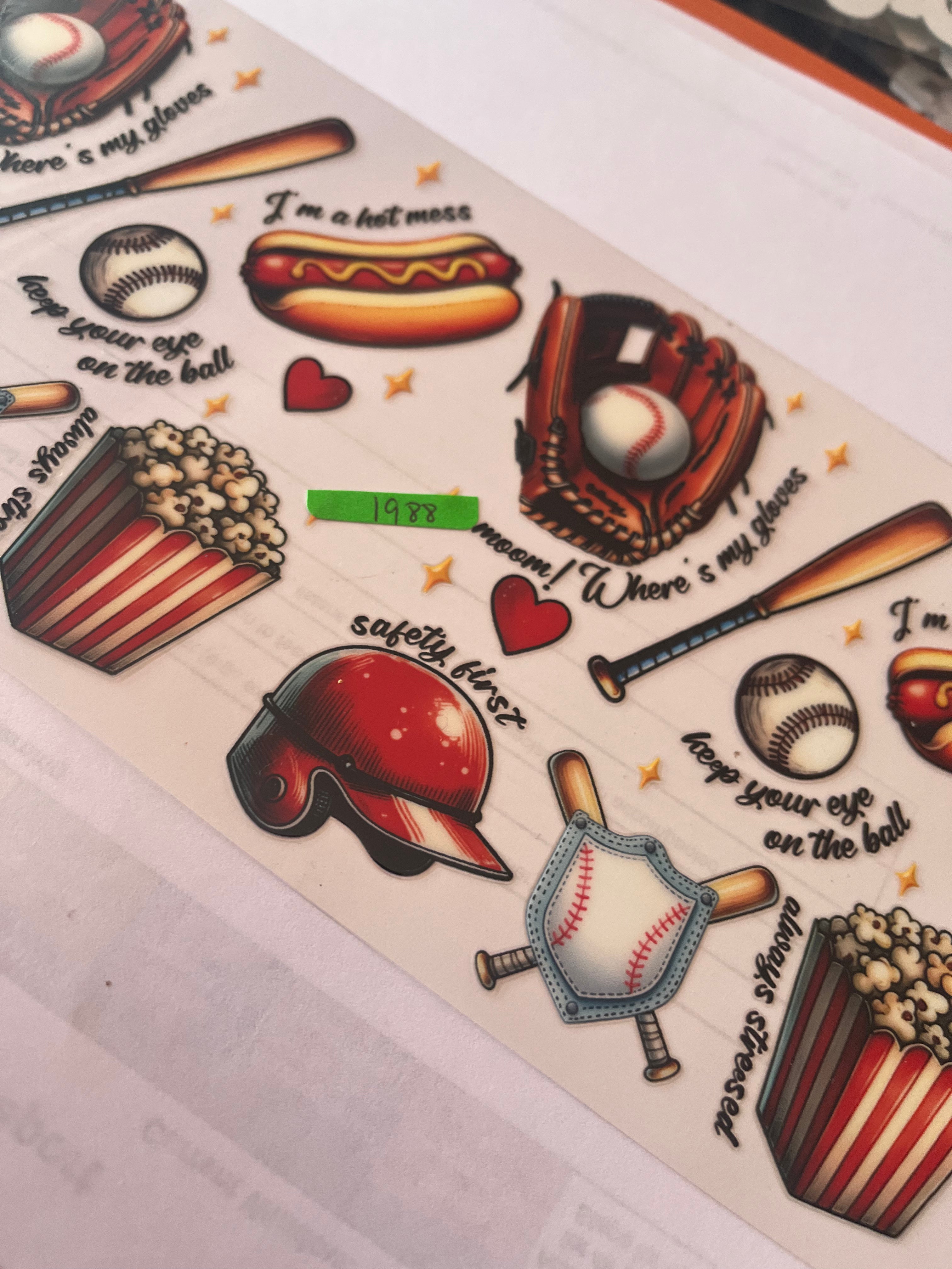 Baseball and snacks 1988