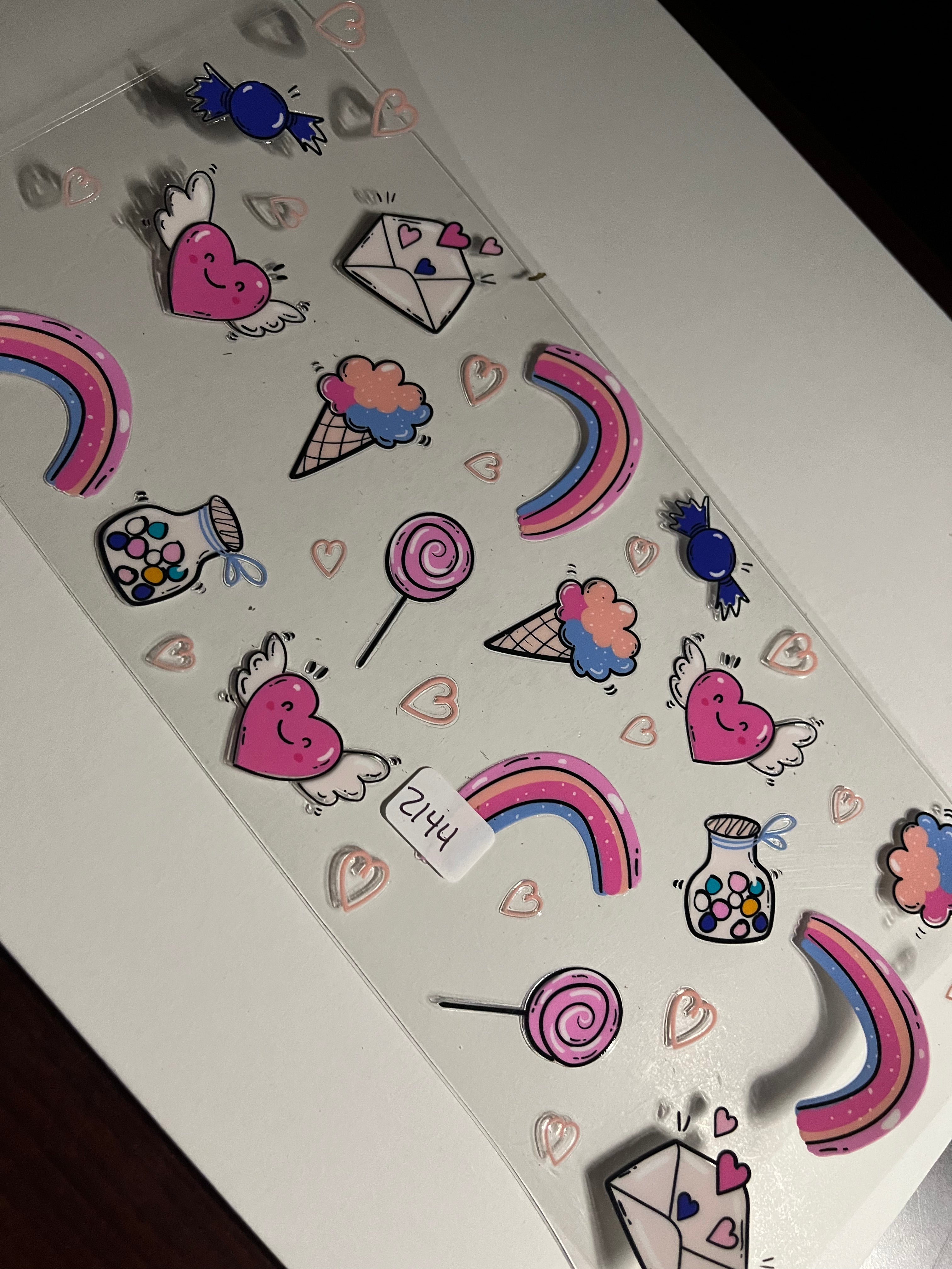 Rainbow hearts 2144