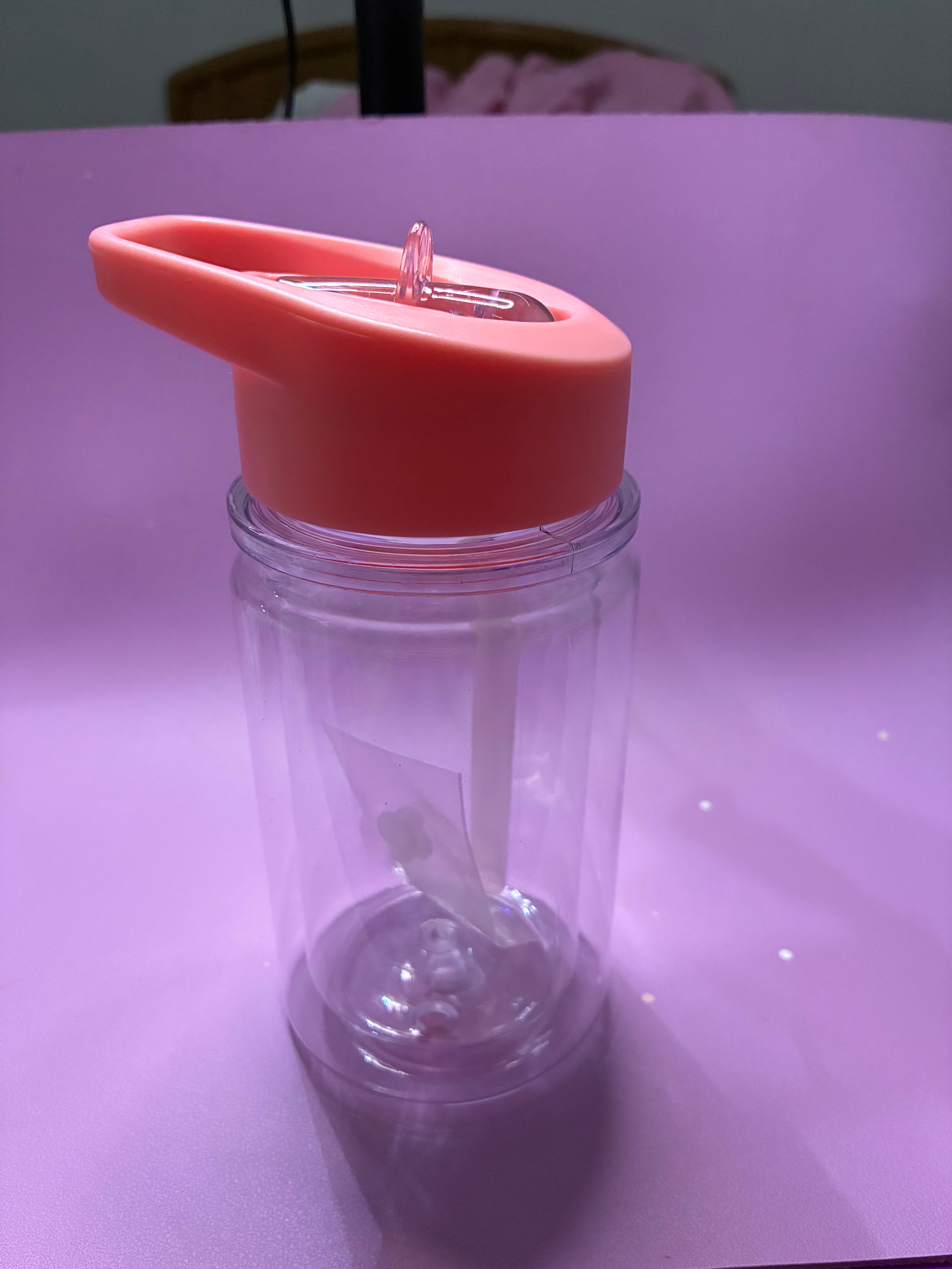 10oz kid water bottle light pink
