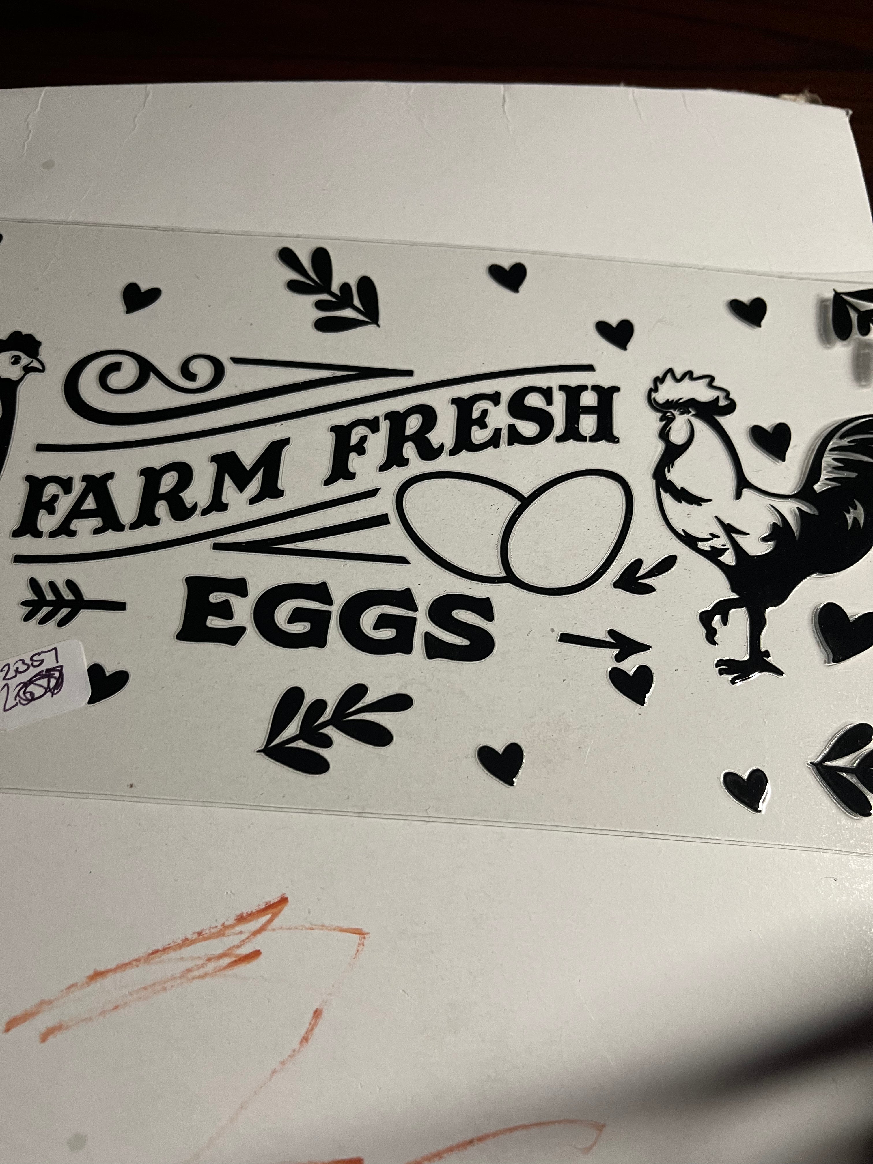 Farm fresh eggs 2357