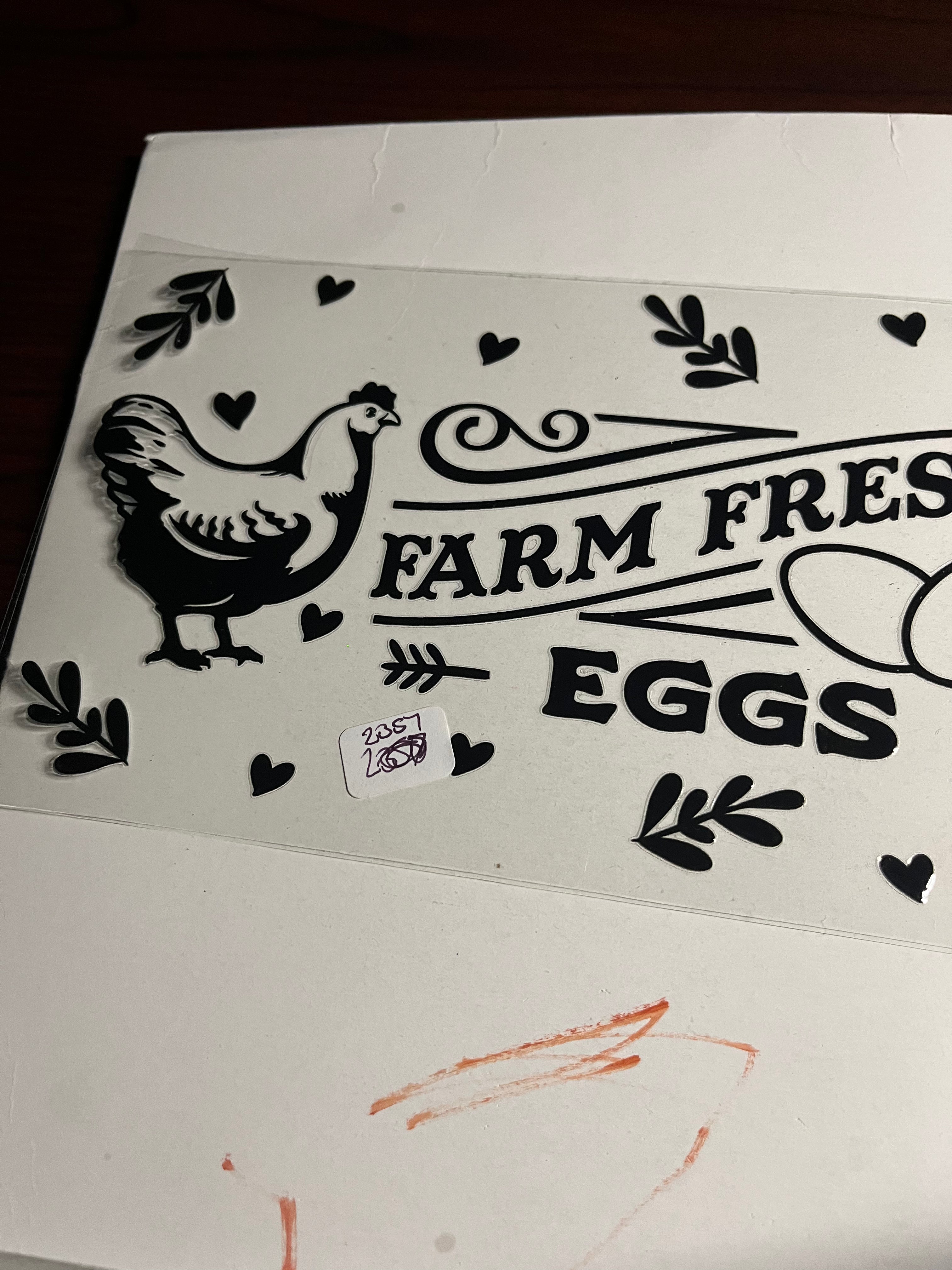Farm fresh eggs 2357