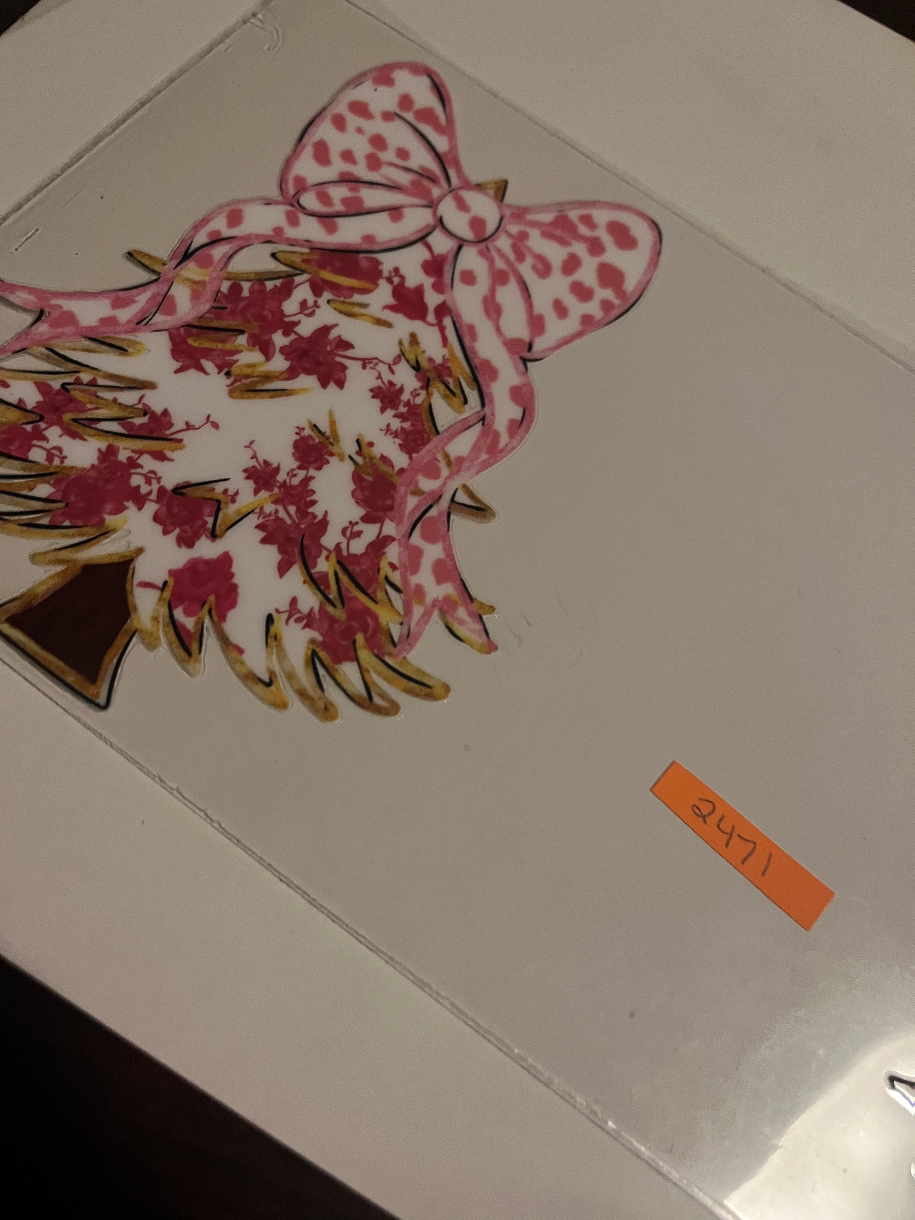 Pink Christmas  tree 2472