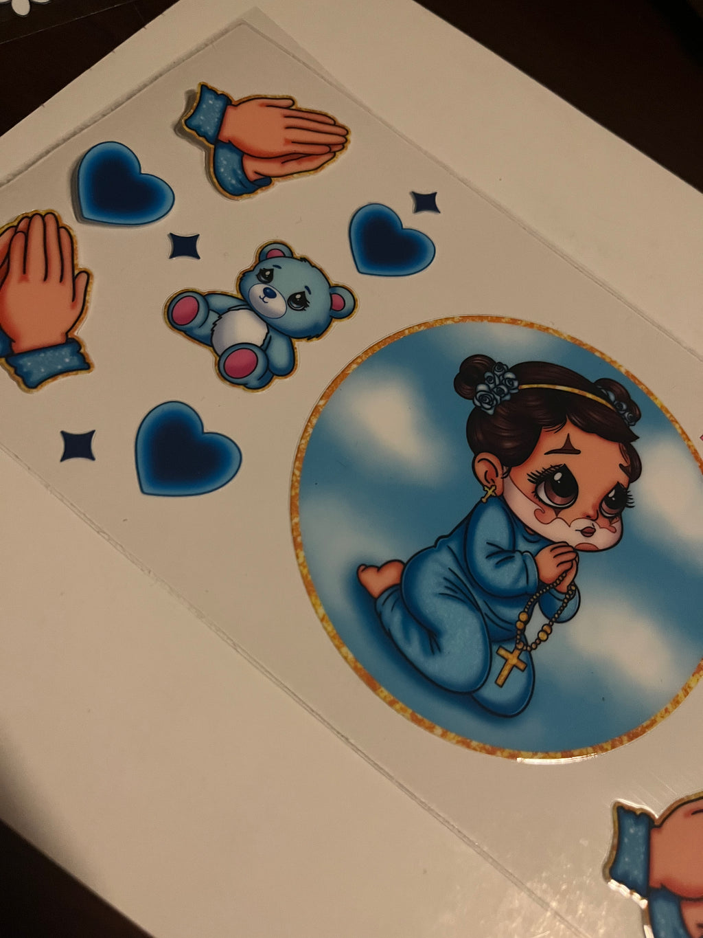 Clown girl praying 2478