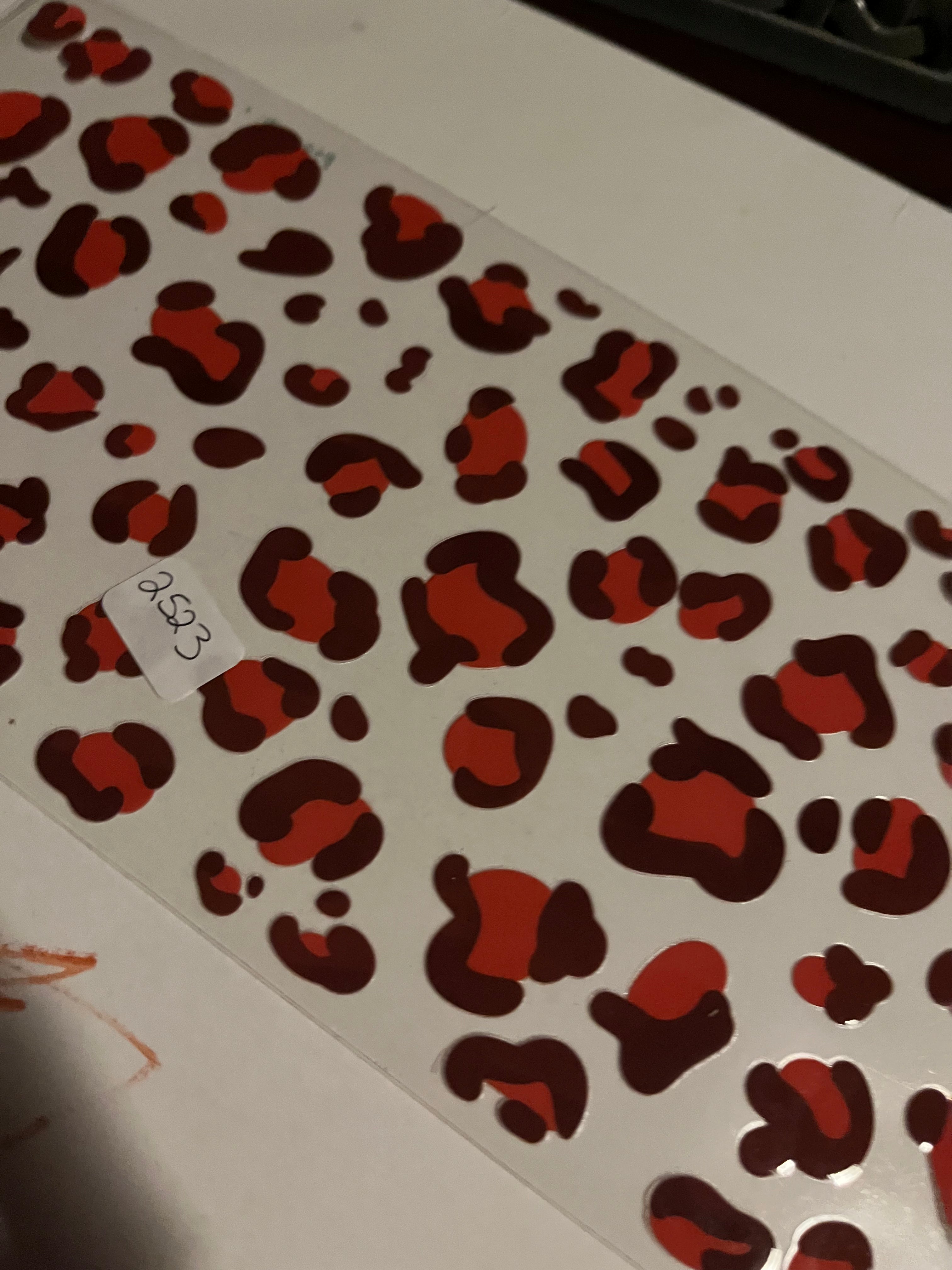 Cheetah print red 2523