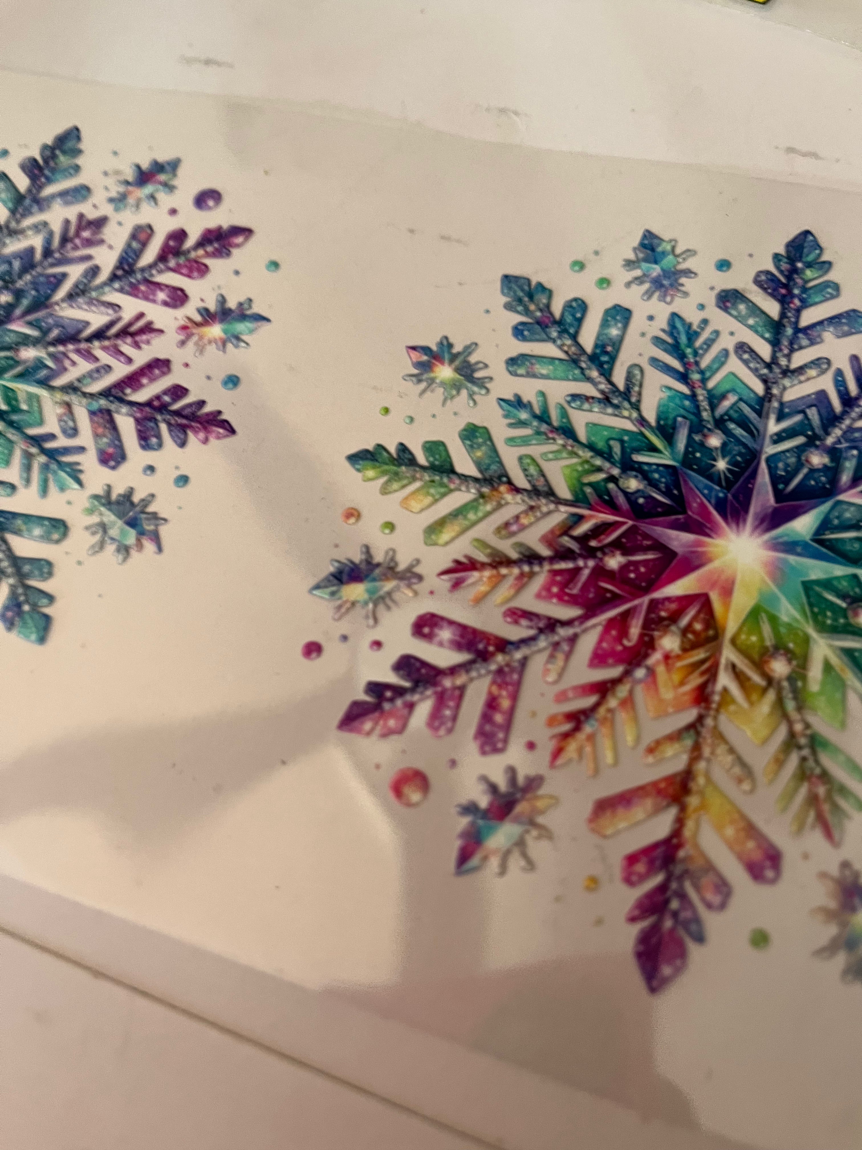 Rainbow snowflakes 2755