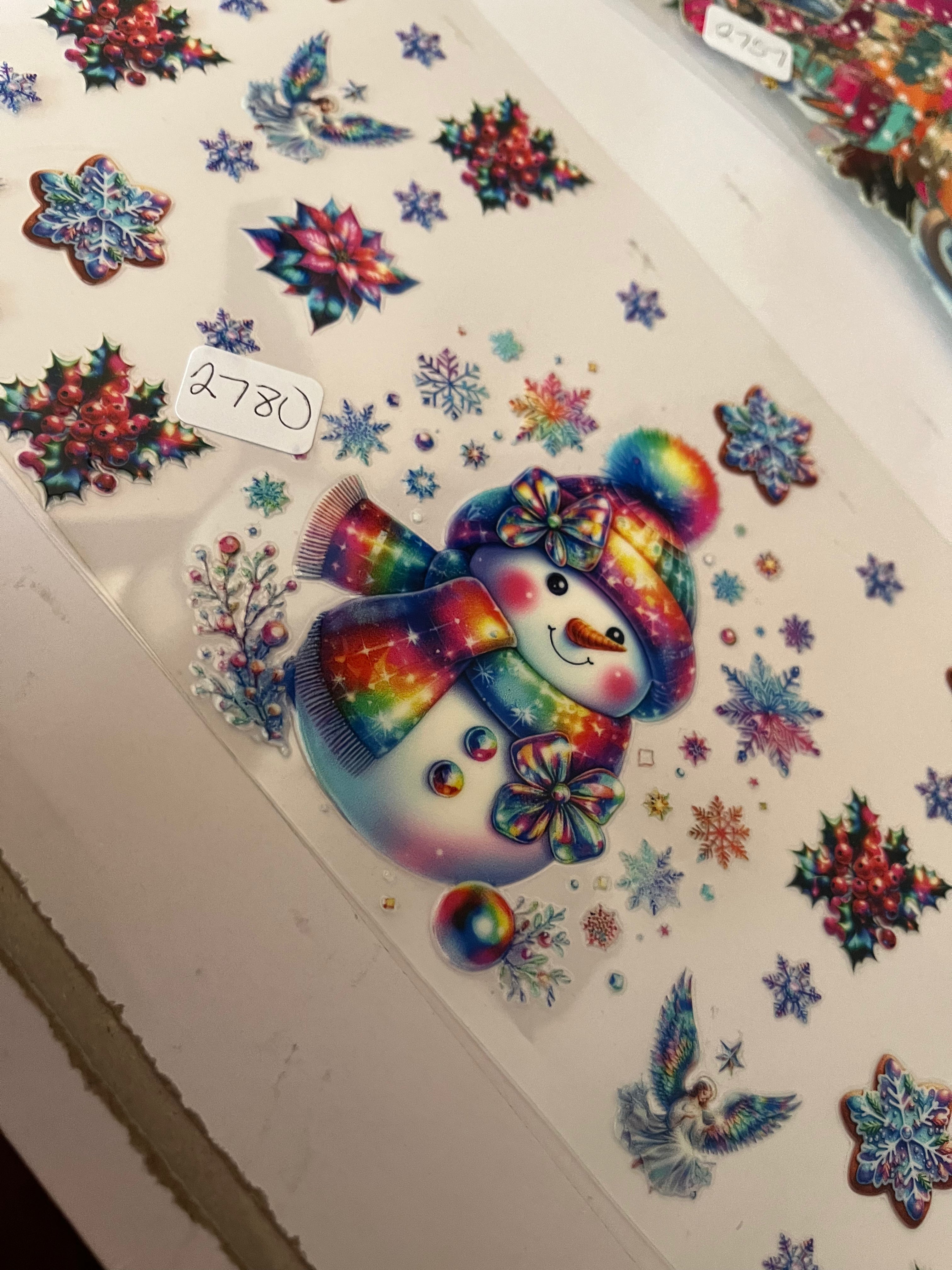 Snowman rainbow 2780