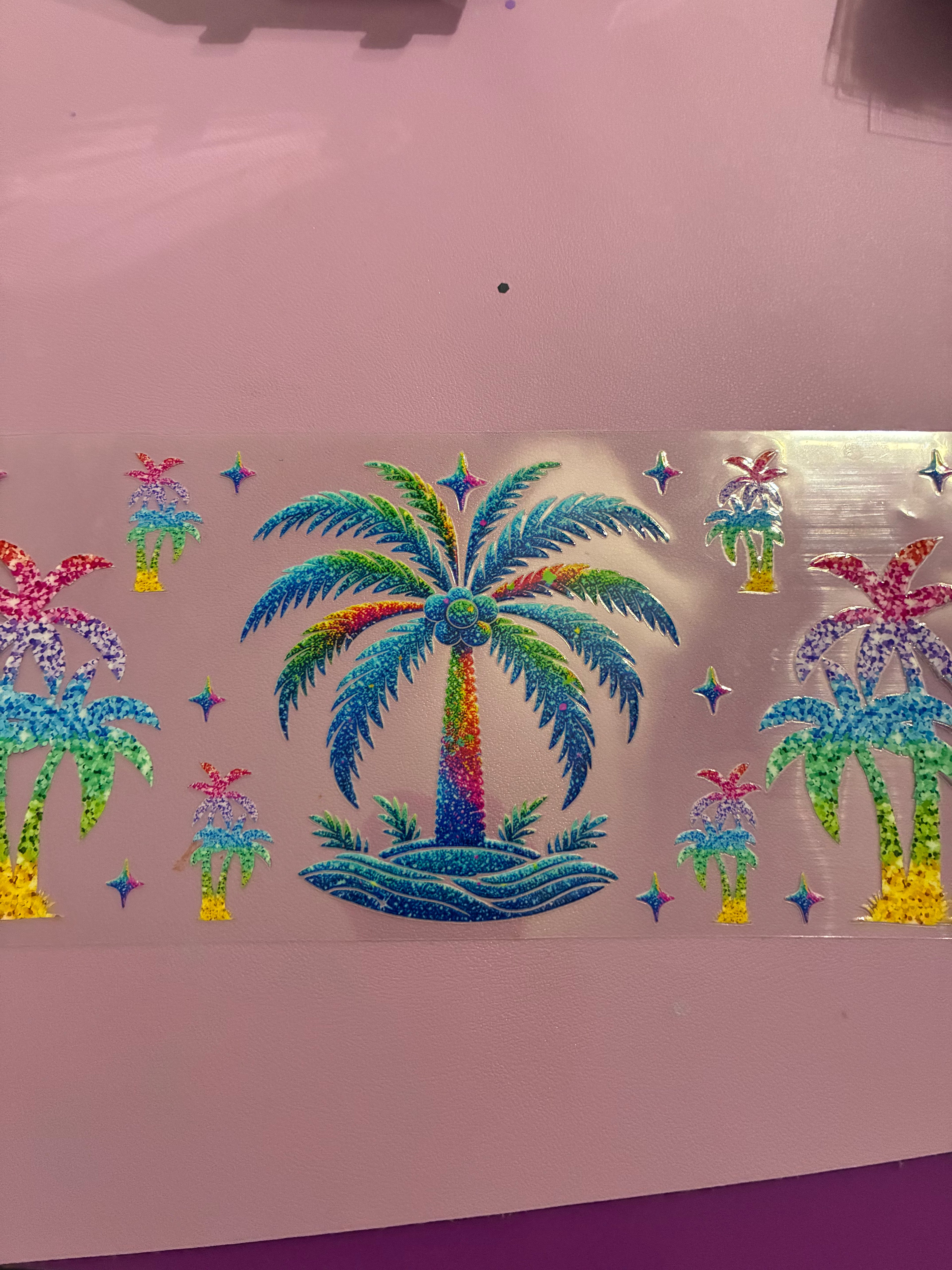 Palm tree colorful #519