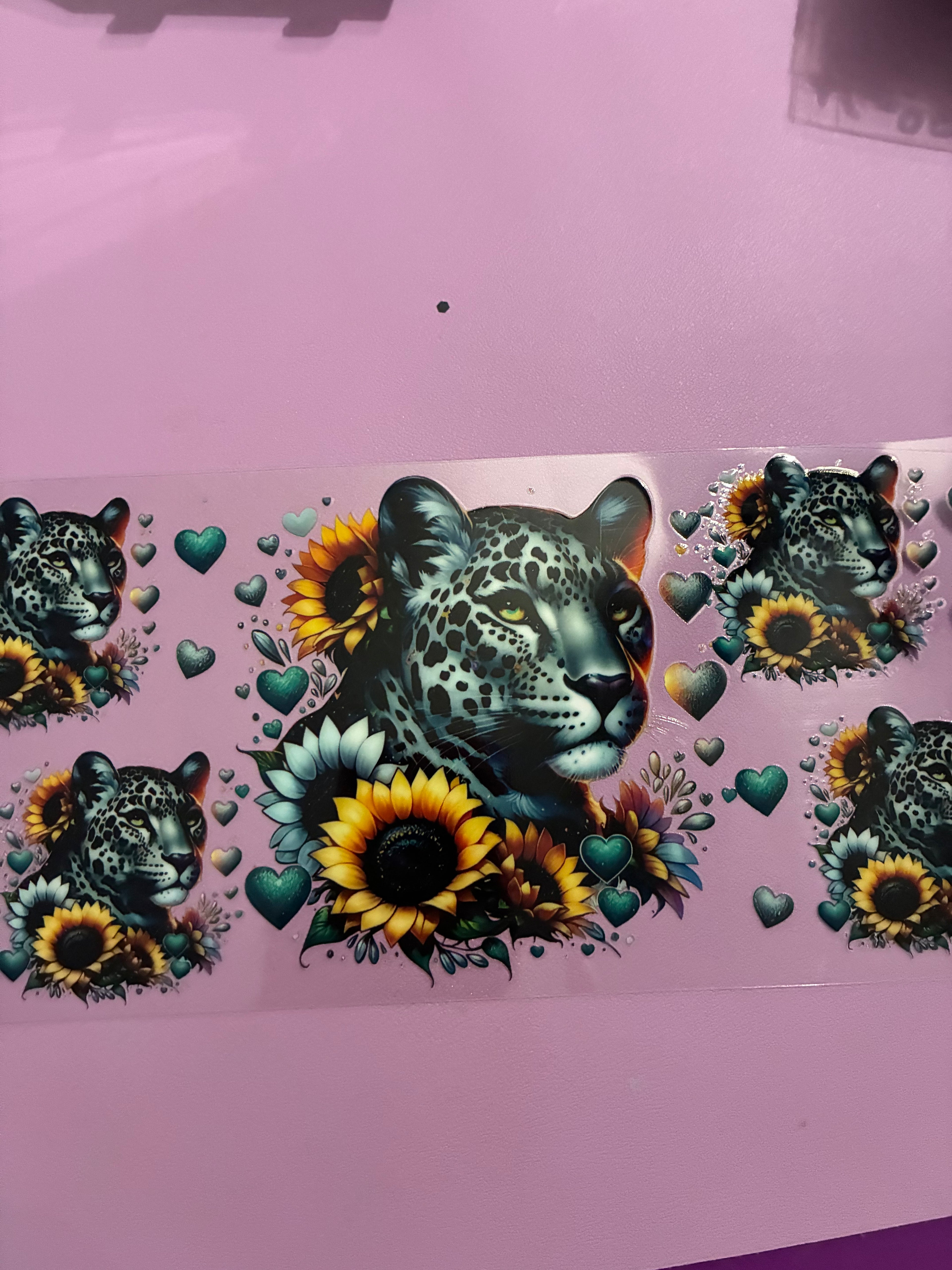 Snow leopard sunflower #522