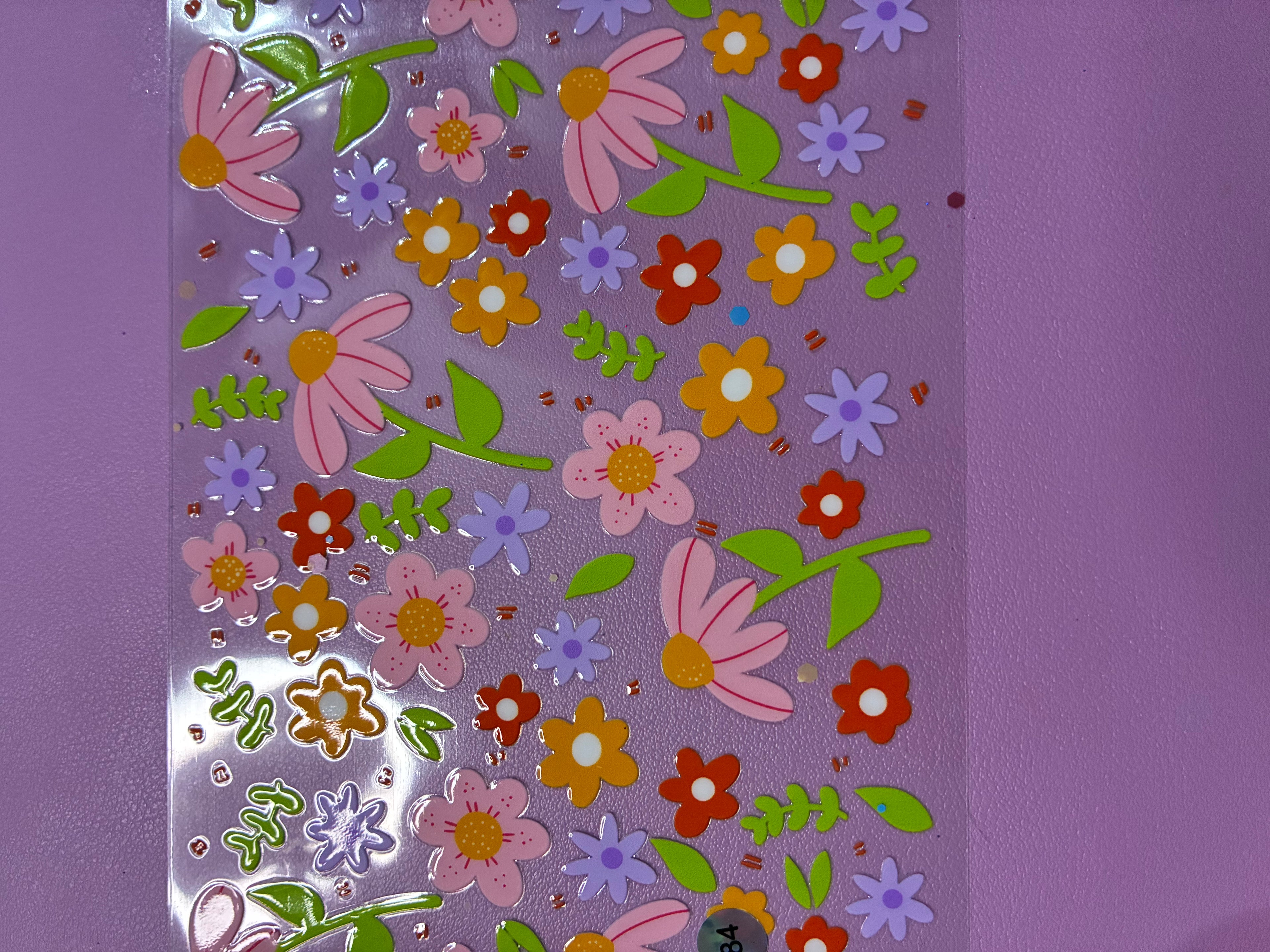 Colorful flowers cup wrap 584